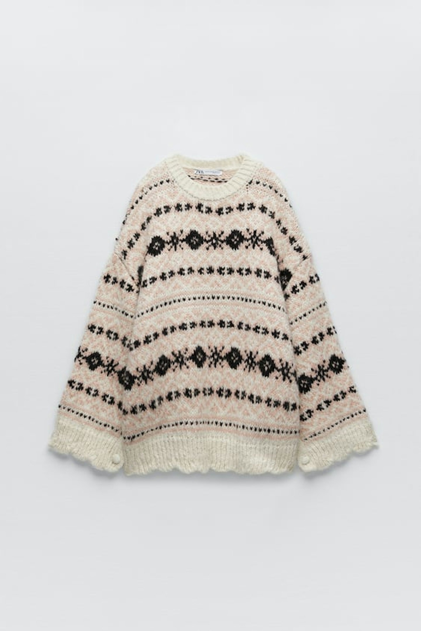 Zara, Jacquard Knit Sweater, WAS £49.99 NOW £29.99