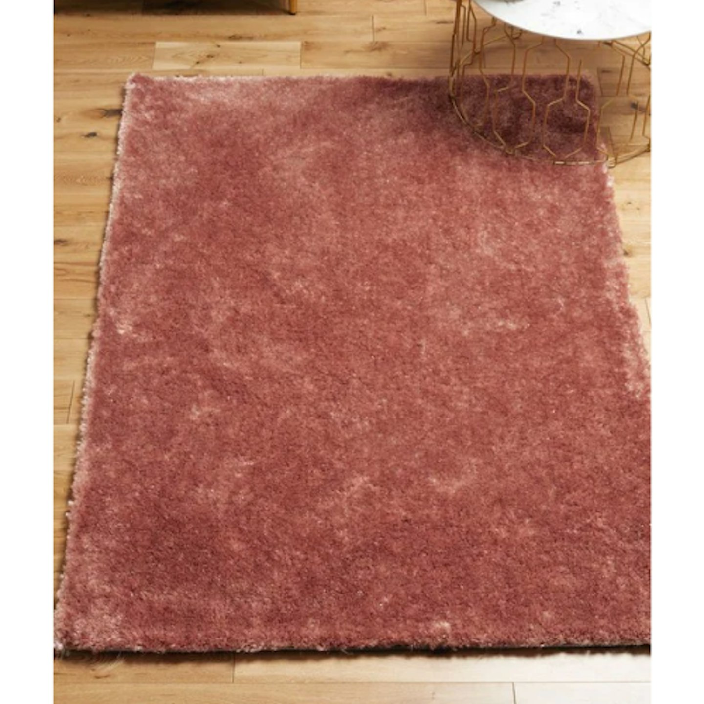 Pink Plush Velveteen Rug