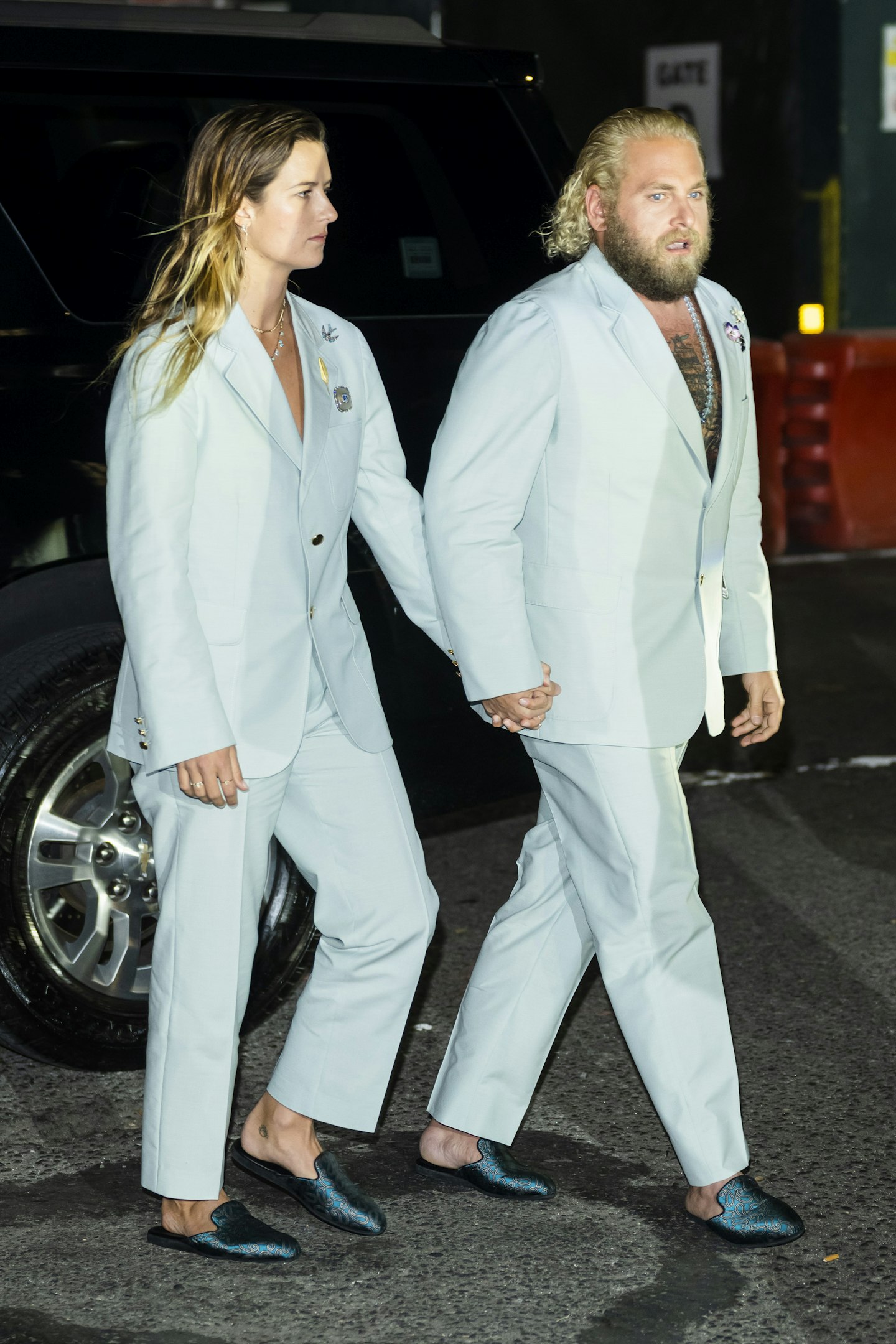 Jonah Hill and Sarah Brady