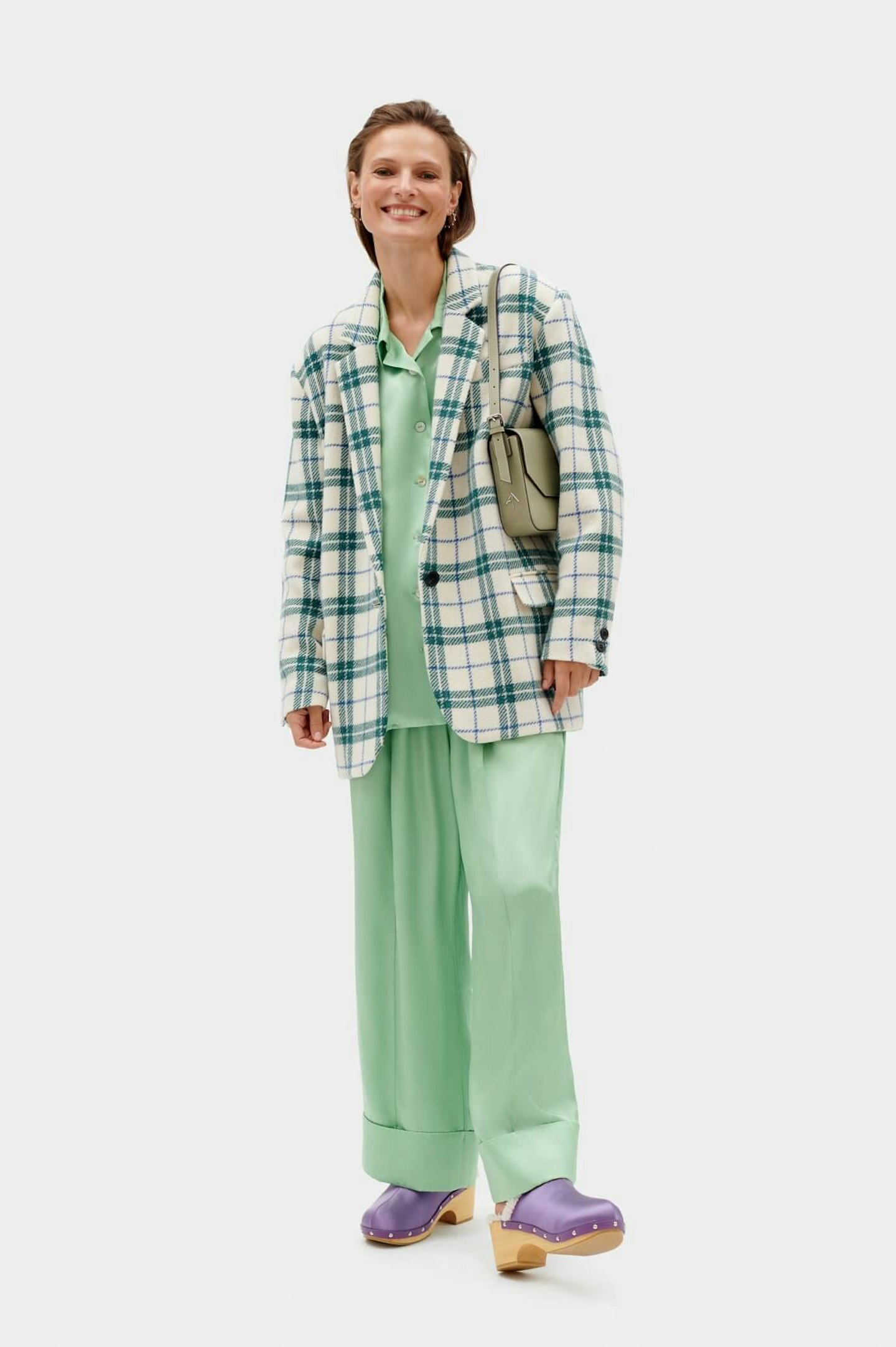 Sleeper, Sizeless Pajamas Set with Pants in Mint, £211