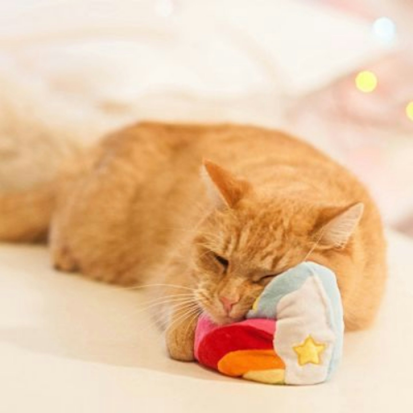 Aumu00fcller Rainbow Heart Cat Toy