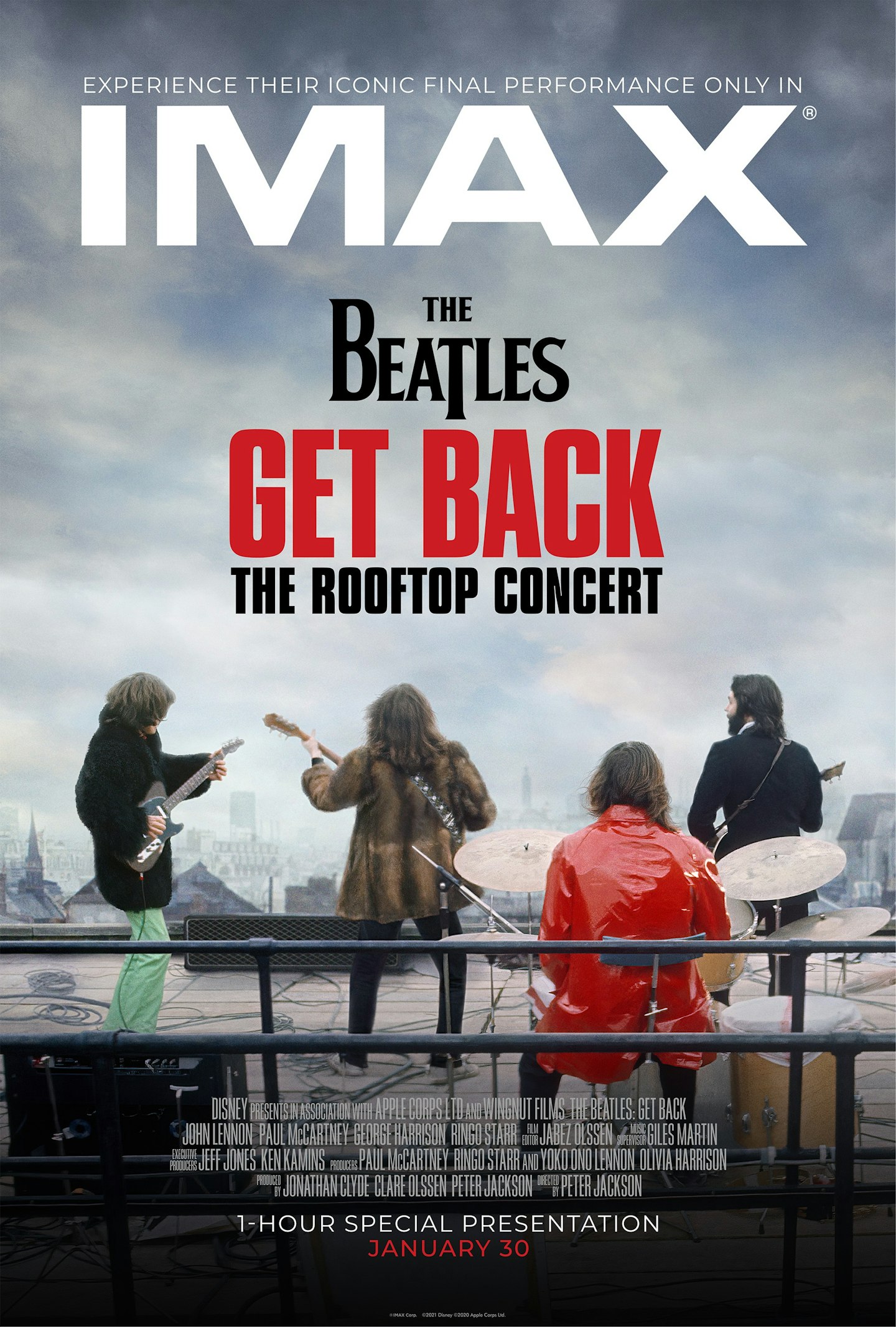 Beatles: Get Back Rooftop poster