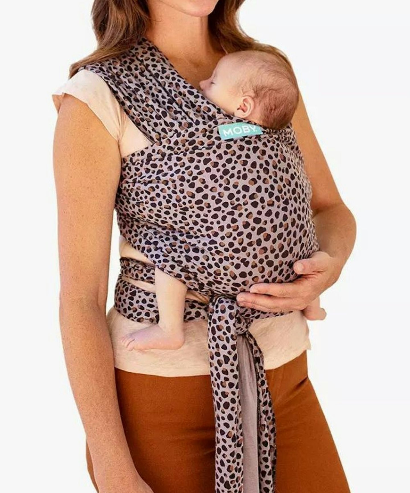 MOBY Classic Cotton Wrap Baby Carrier, Leopard