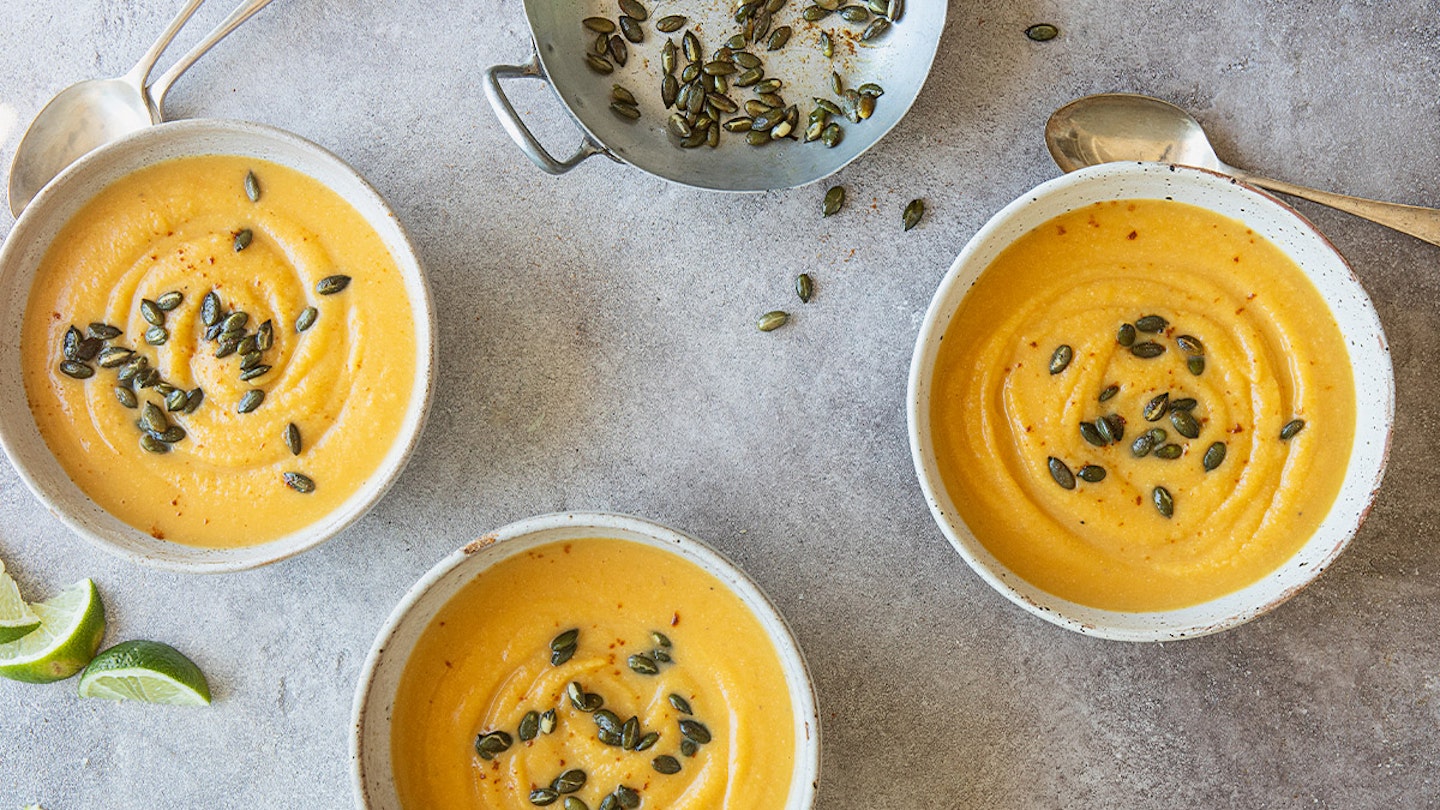The Hairy Bikers squash, lime and chilli soup recipe