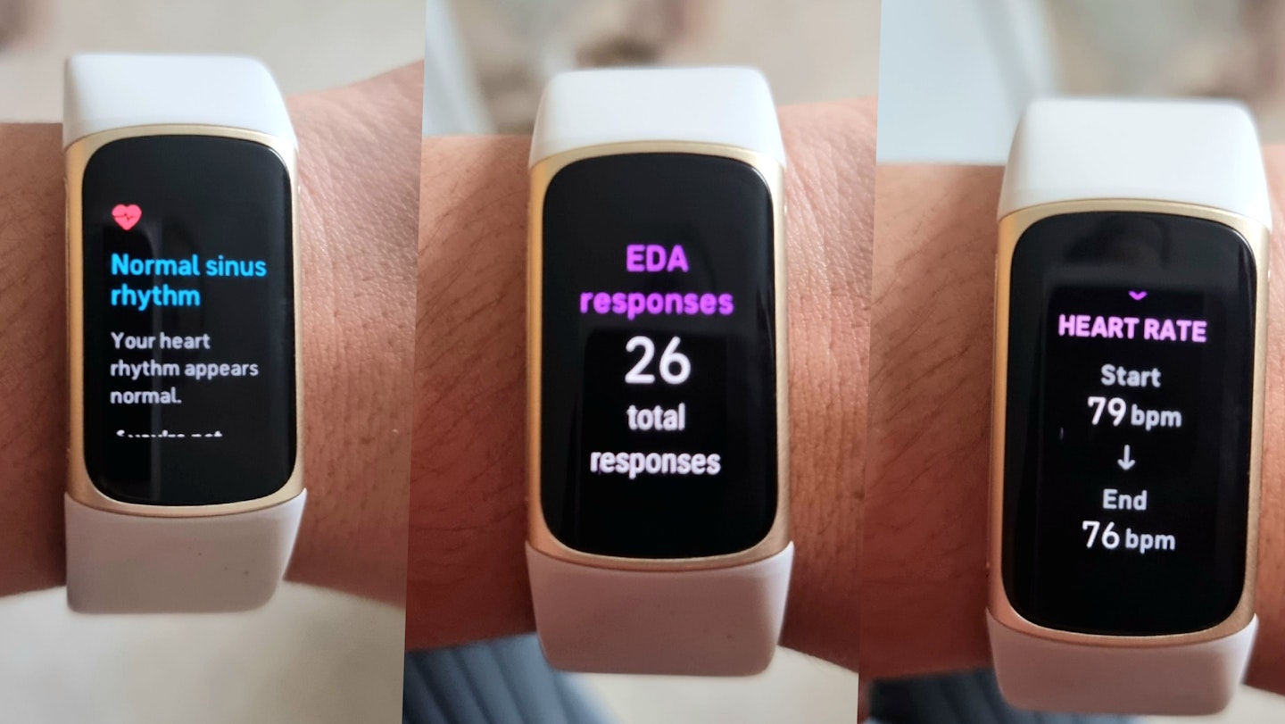 Fitbit Charge 5 EDA and ECG results