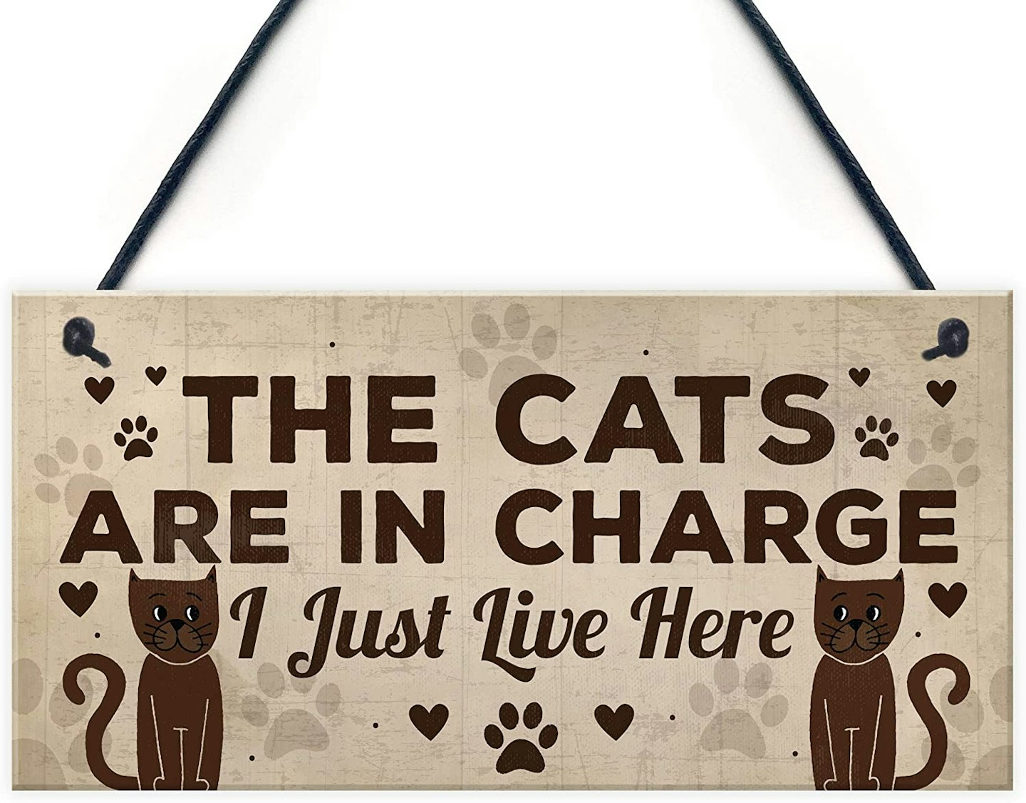 RED OCEAN Funny Cat Gift Sign