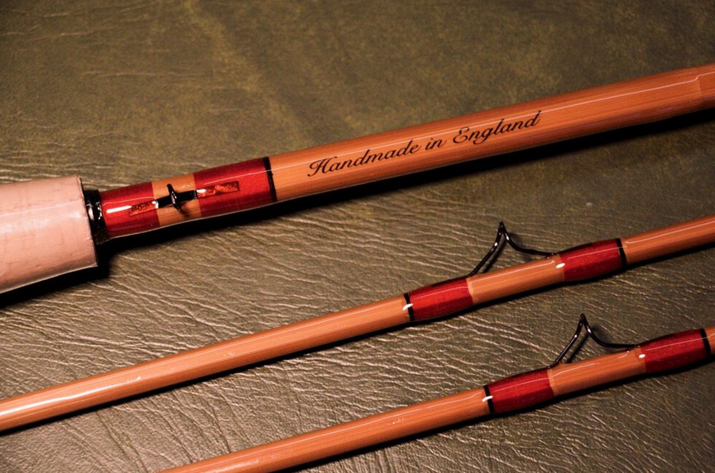 Cane, fibreglass and rods made in Great Britain