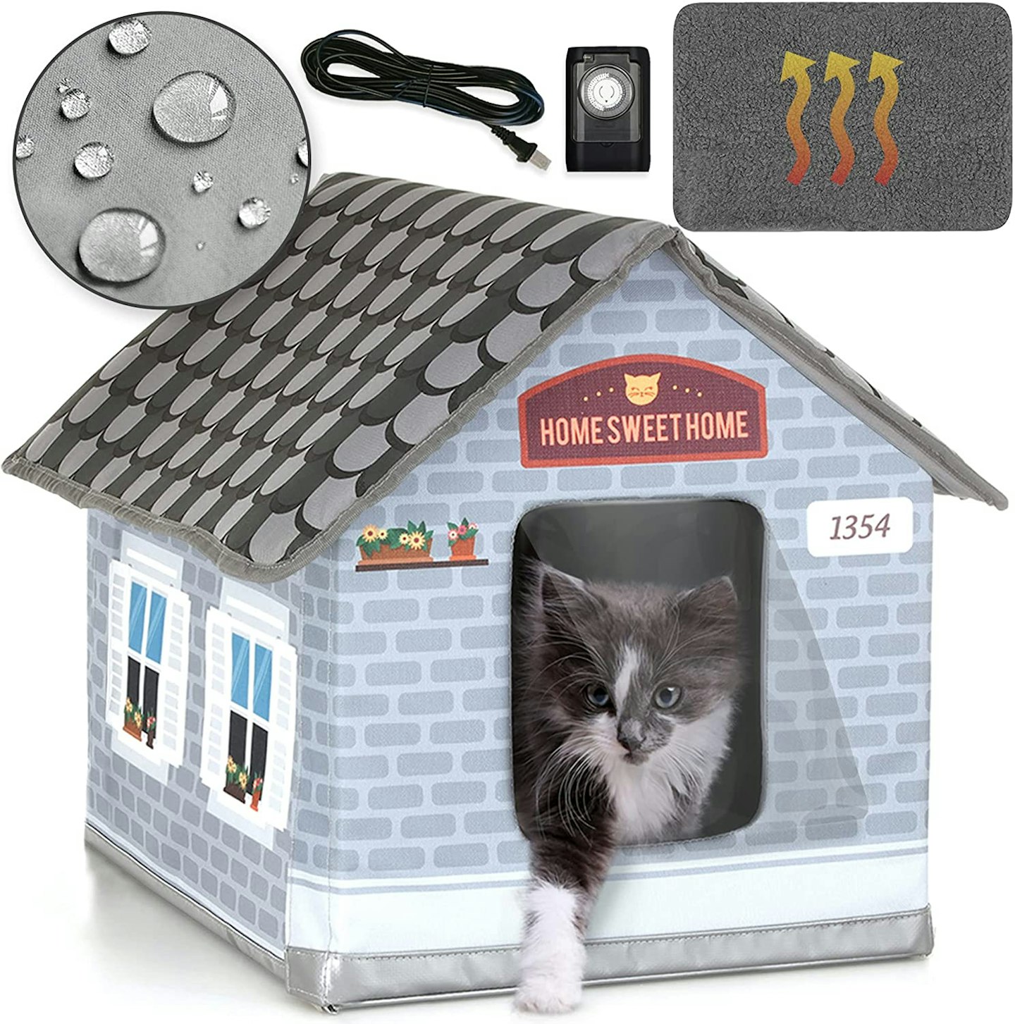 PETYELLA Heated Cat Houses for Outdoor Cats