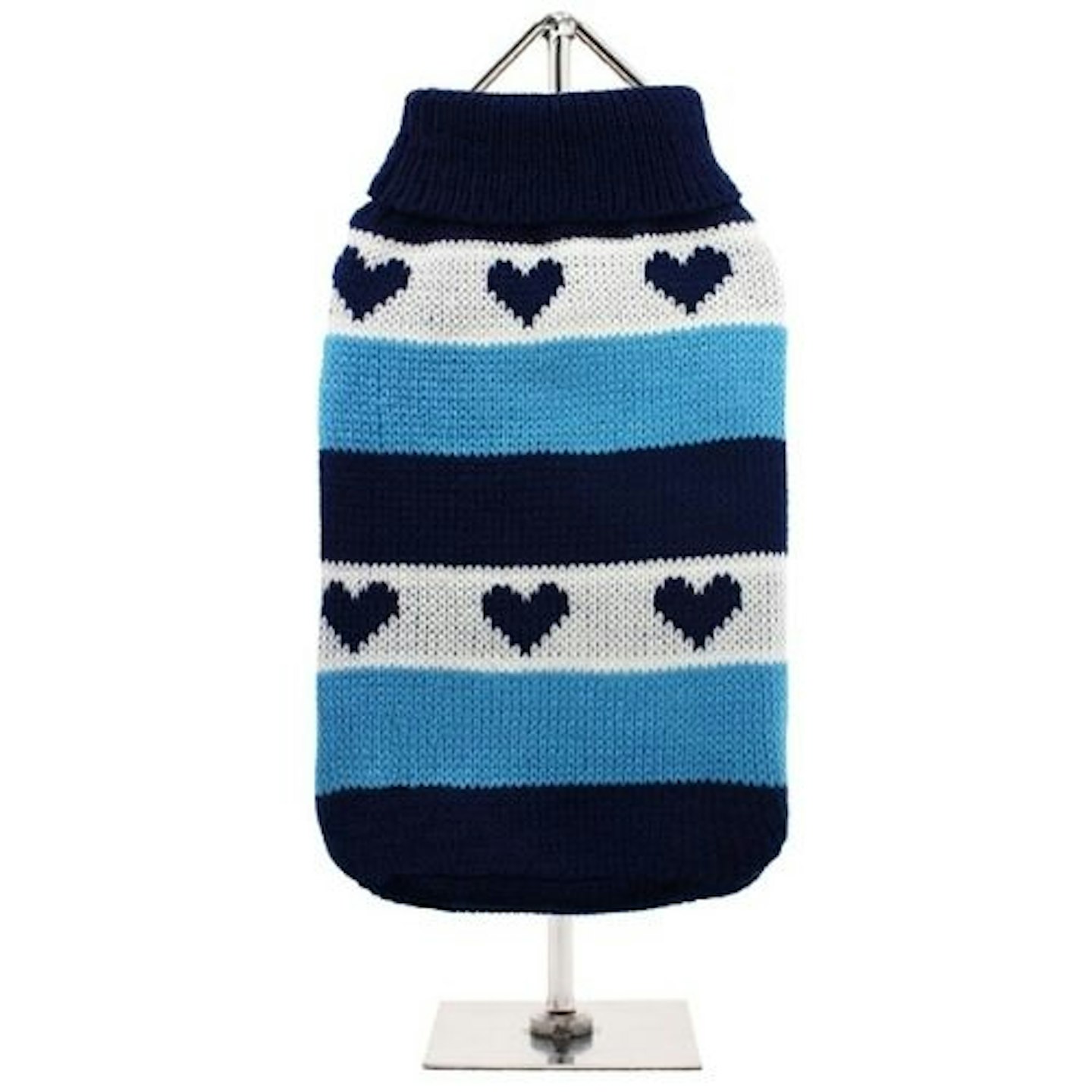 Blue Hearts Striped Sweater