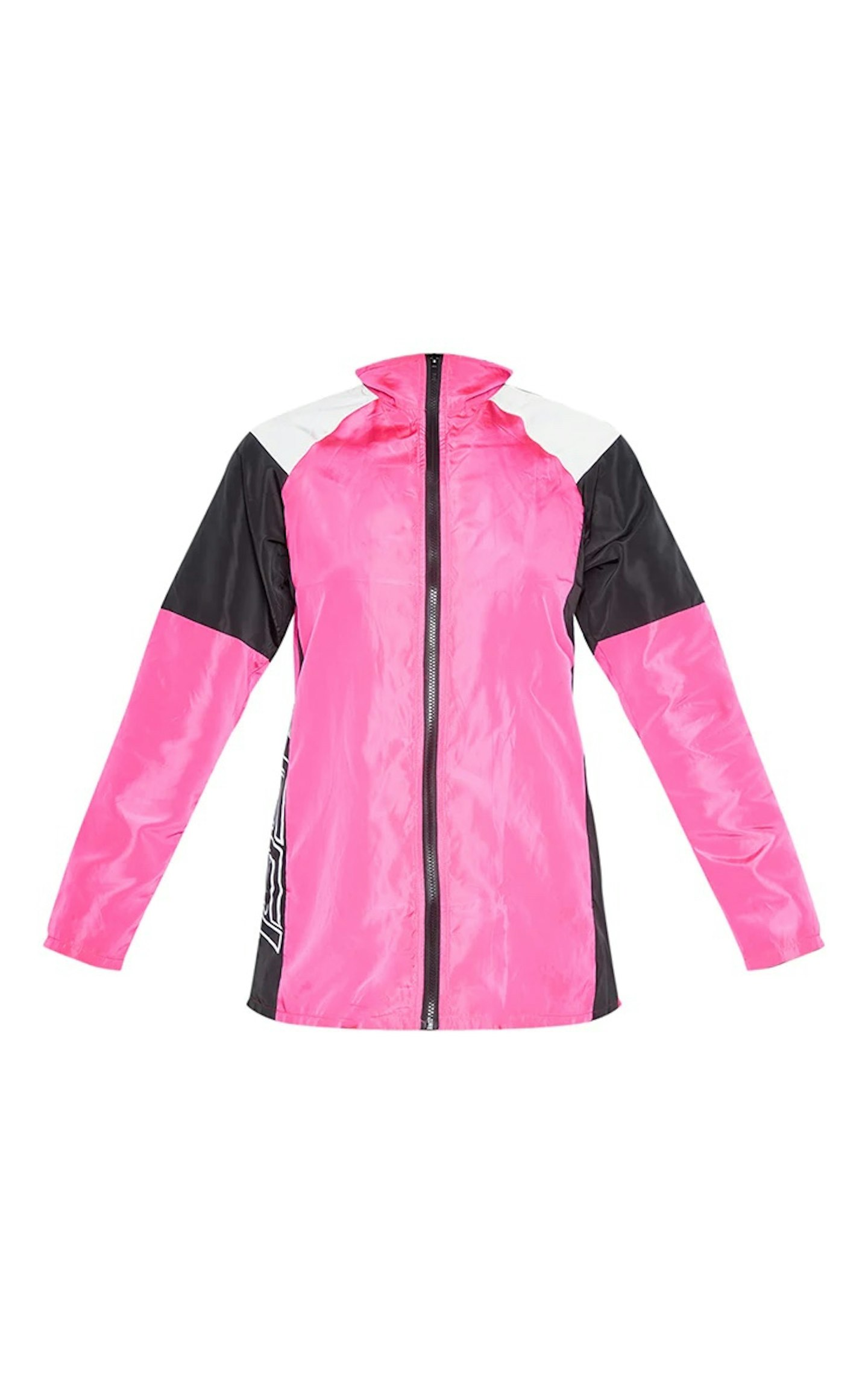 Pretty Little Thing, Pink Nylon Oversized Sports Jacket, £5.50
