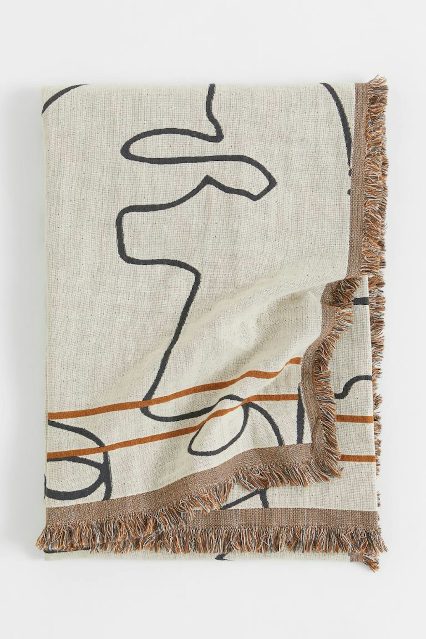 H&M, Jacquard-Weave Cotton Blanket, £39.99