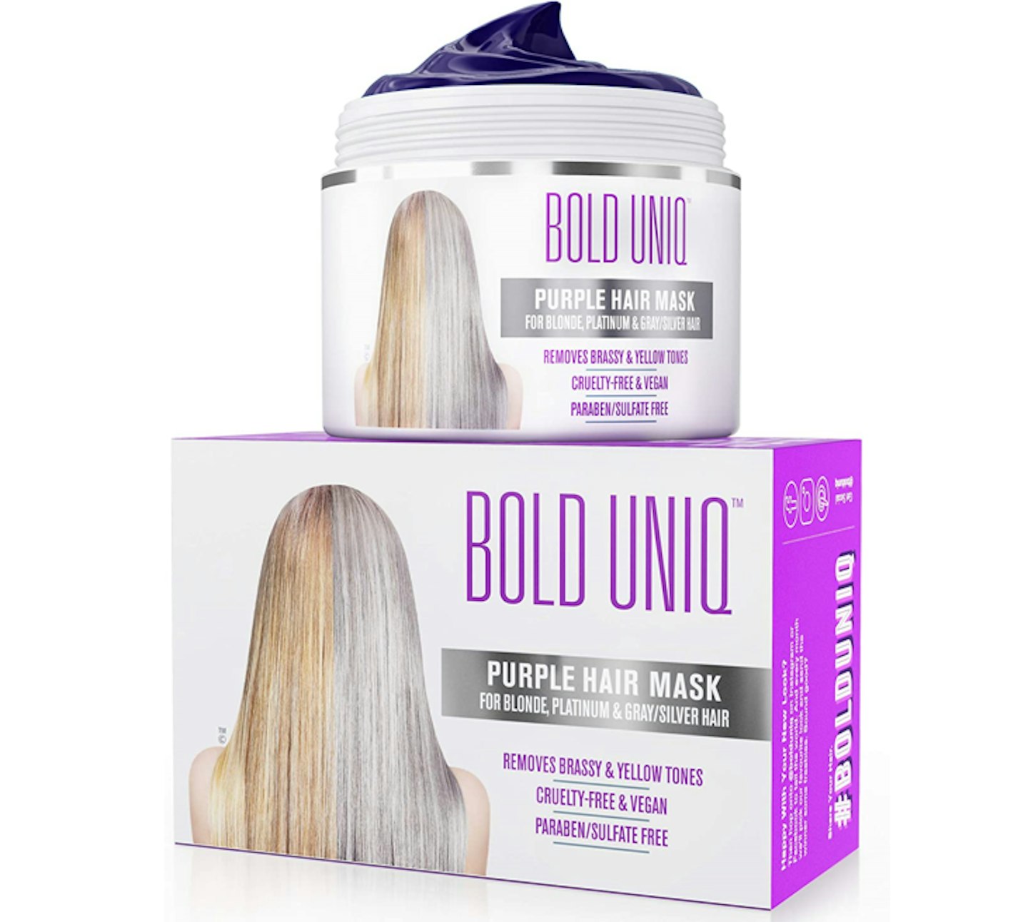 BOLD UNIQ Purple Hair Mask for Blonde