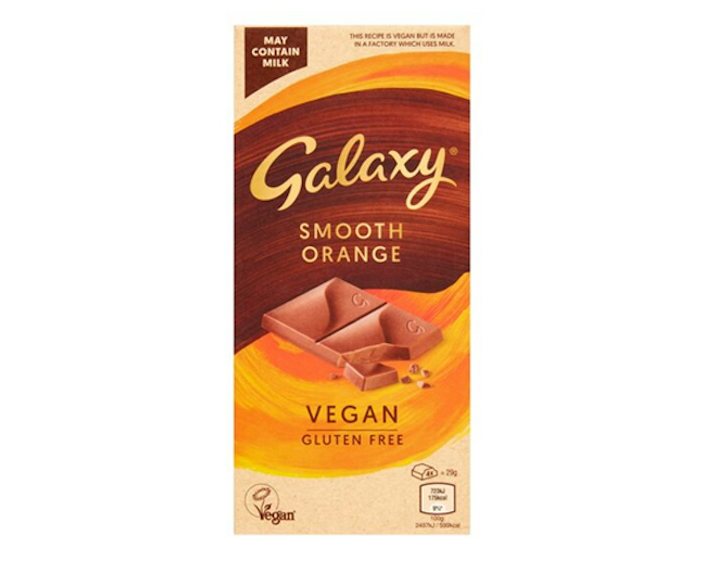 Galaxy Vegan Smooth Orange Bar 100G
