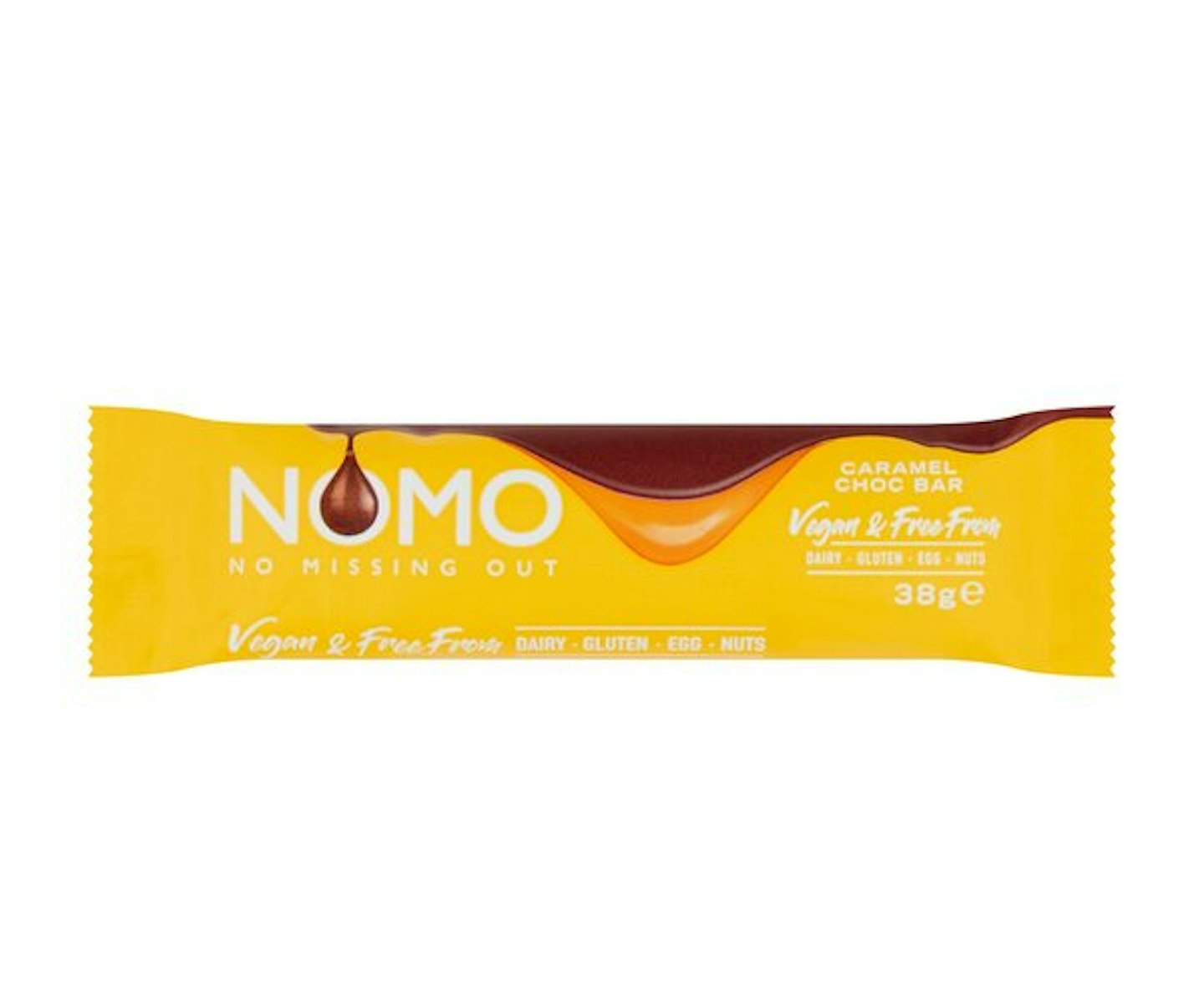 Nomo No Missing Out Caramel Chocolate Vegan Free From 38G