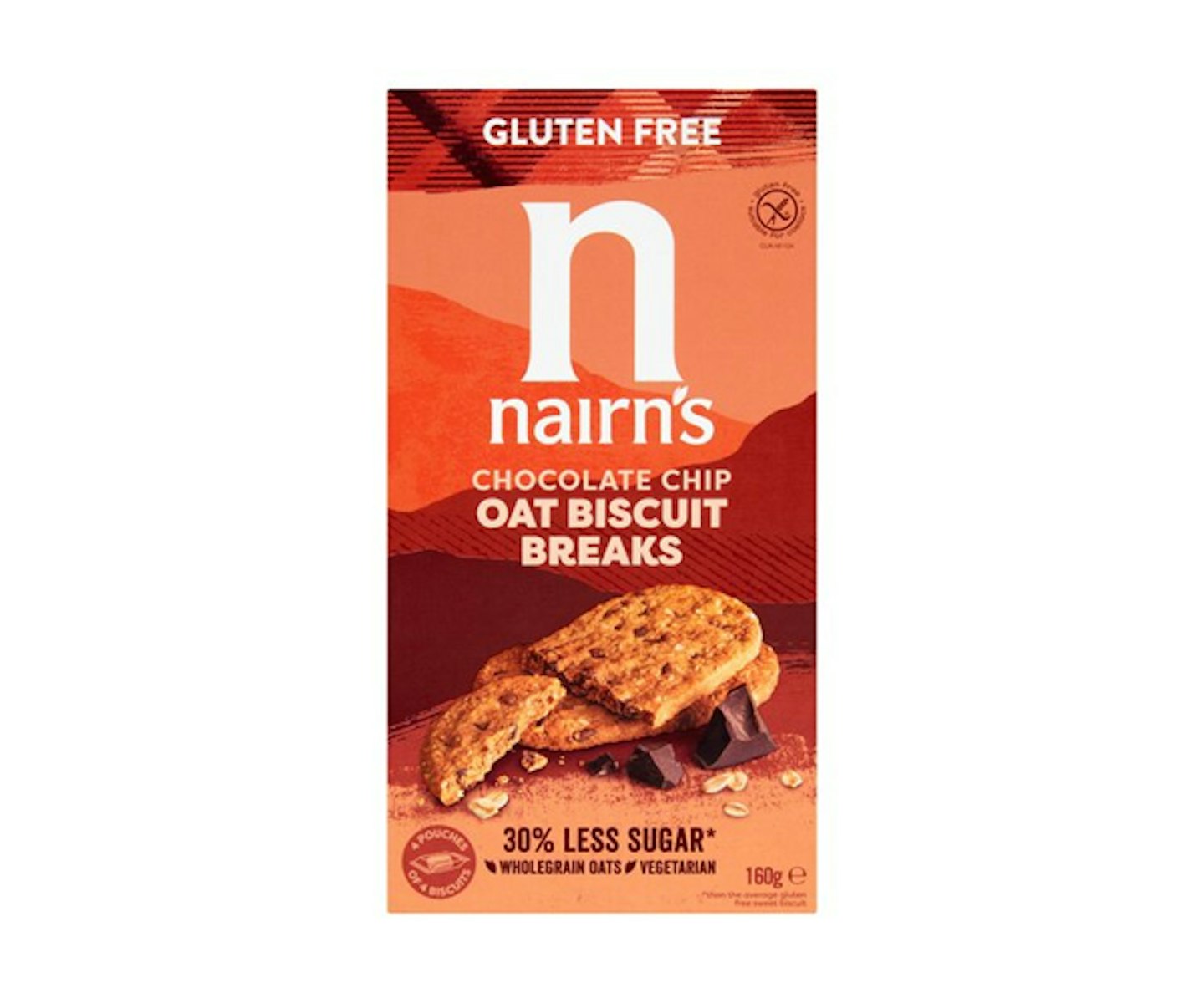 Nairns Gluten Free Chocolate Chip Biscuits 160G