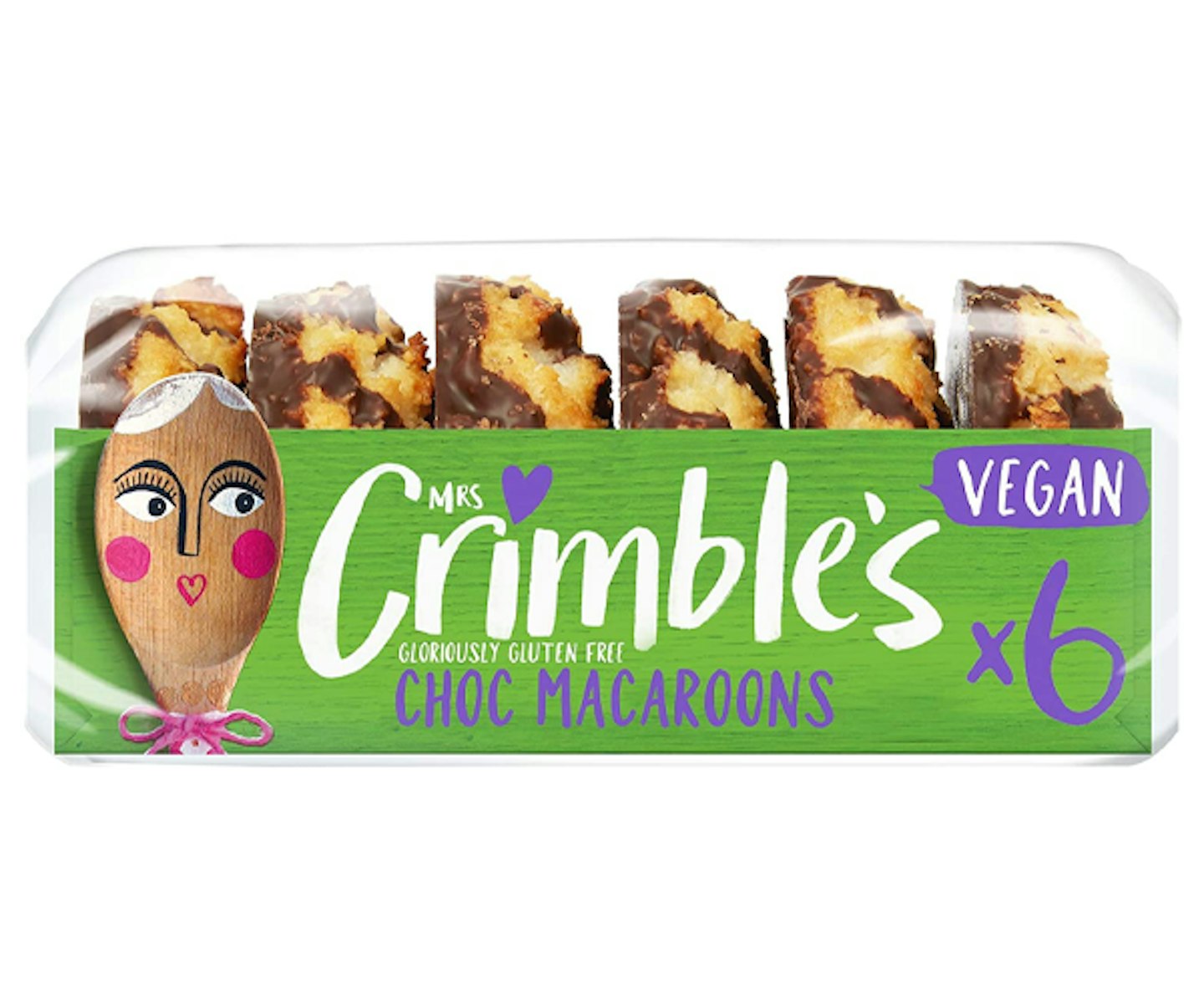 Mrs Crimbles Vegan Choc Macaroons x 6, 195g