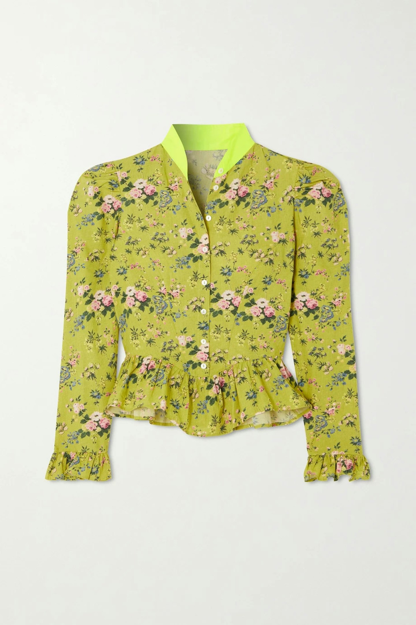 Batsheva + Laura Ashley, Grace floral-print cotton-poplin blouse, £120 at net-a-porter.com