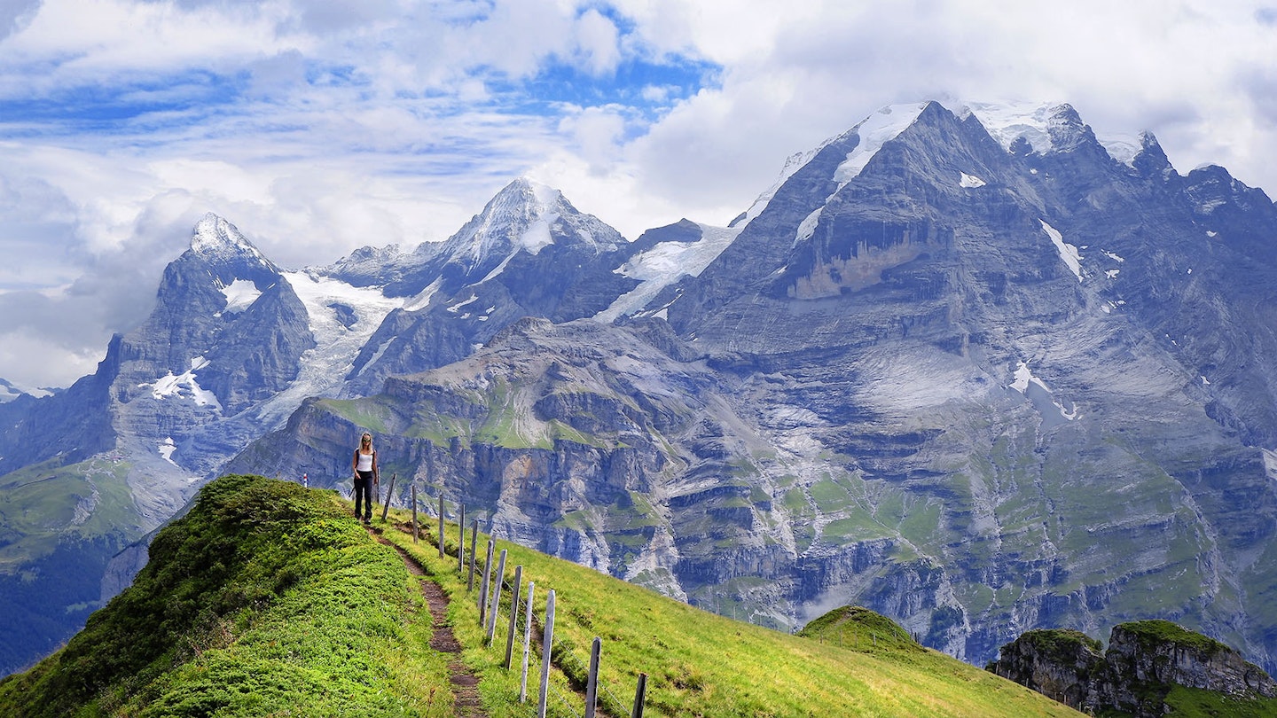 Alpine trekking in Switzerland
