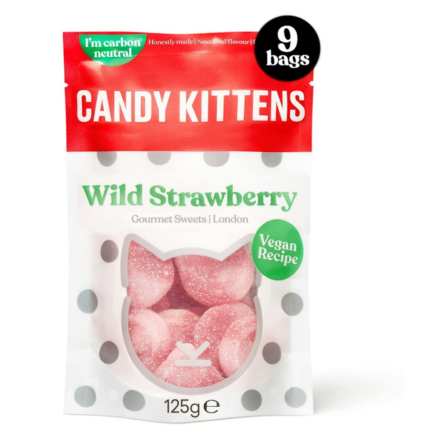 Candy Kittens Wild Strawberry Vegan Sweets
