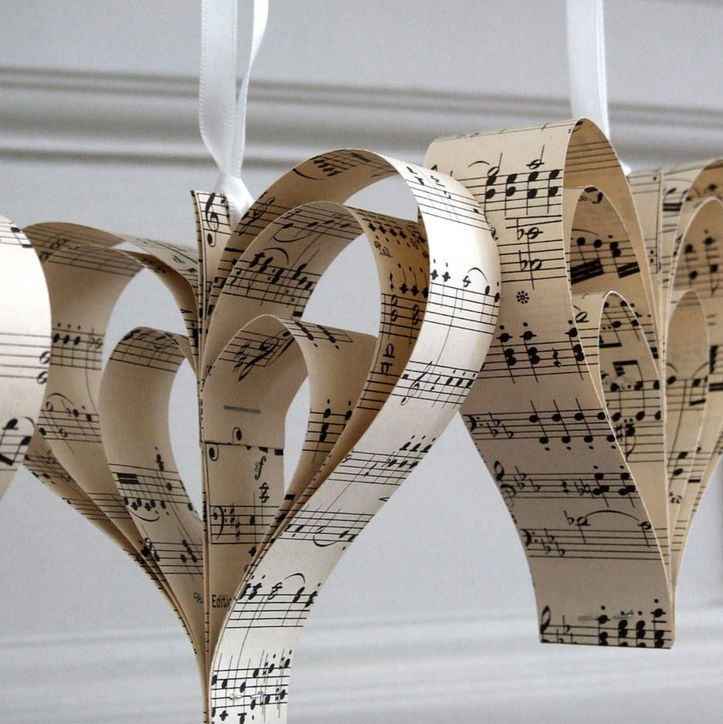 Handmade Sheet Music Heart Decoration