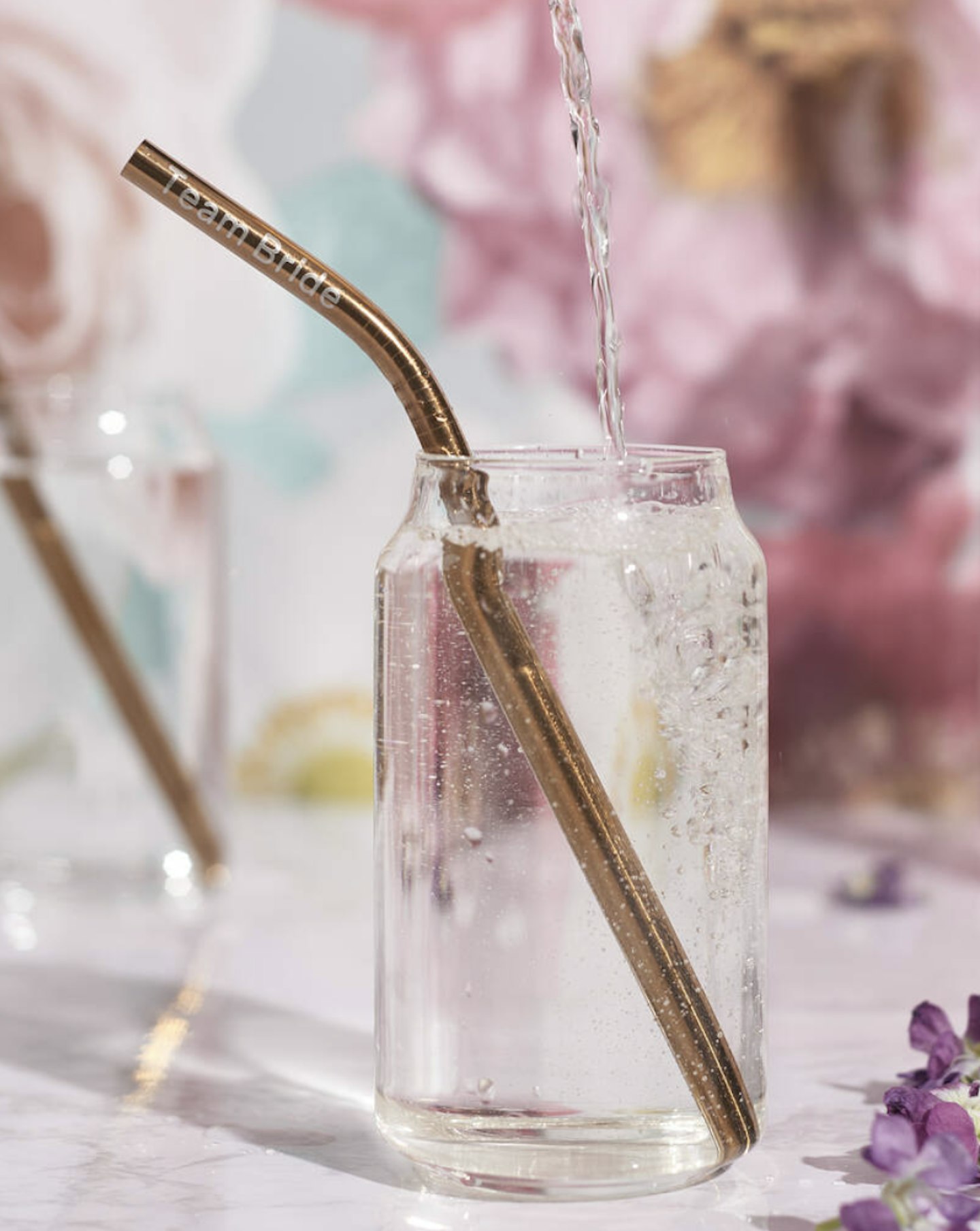 Bride To Be Party Reusable Straw Packet