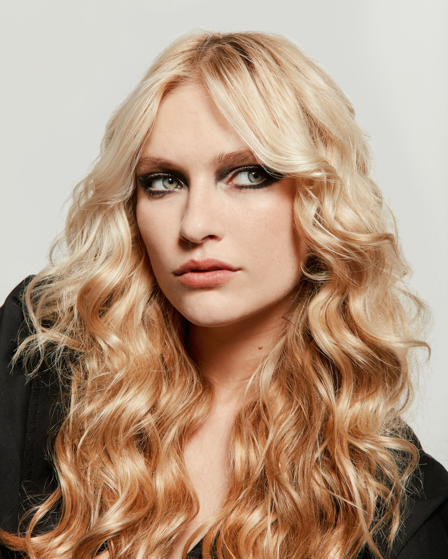 Camille Razat shot by Charlotte Navio for L’Oréal Paris Volume Million Lashes Balm Noir Mascara Brown