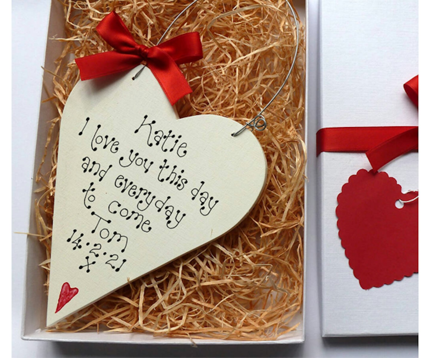Personalised Valentine Heart Gift Box