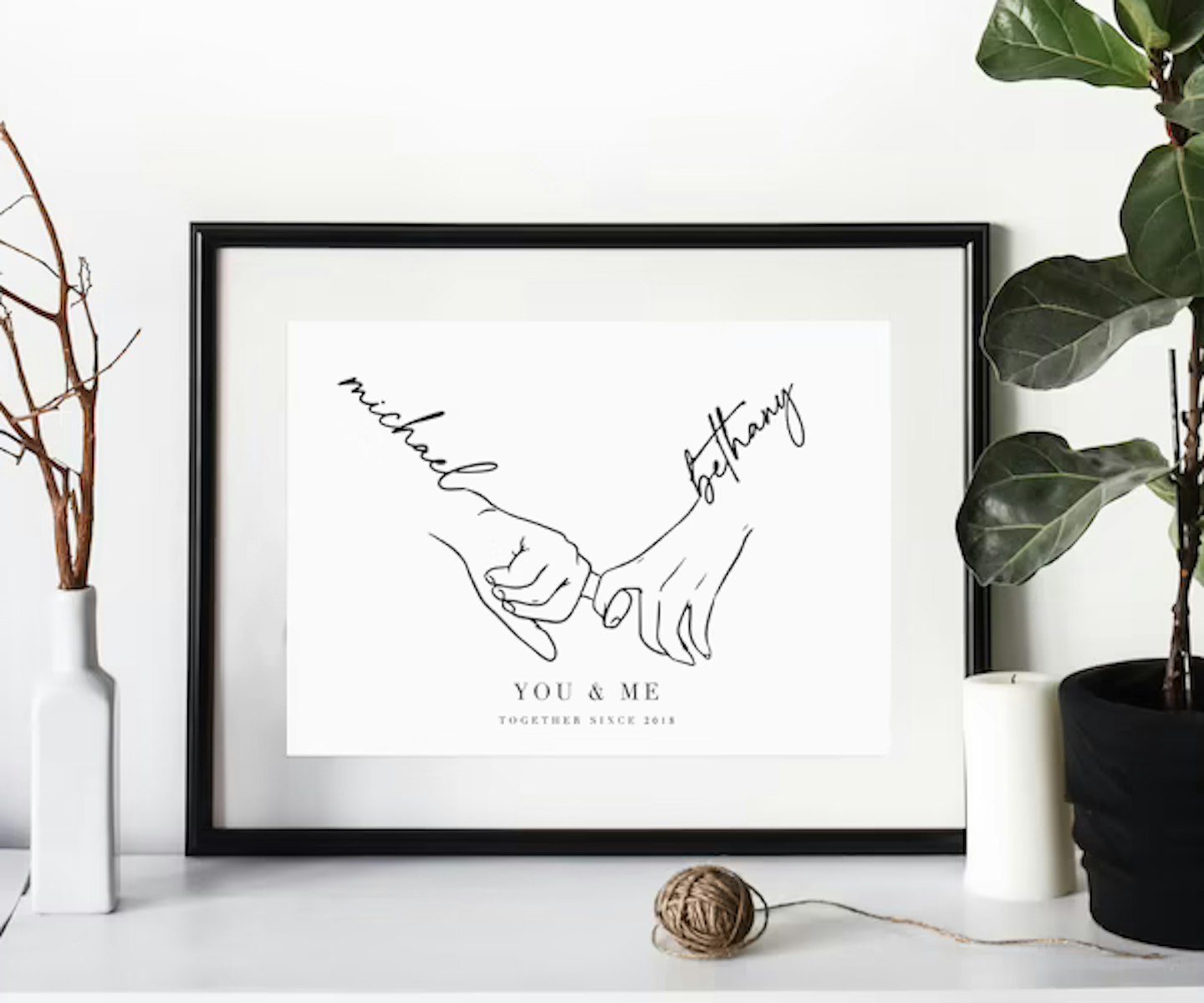 Personalised Couples Anniversary Print