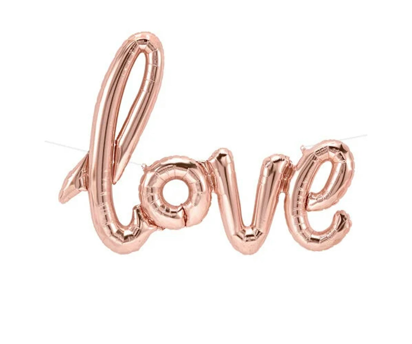 40-Inch Rose Gold Script Balloon - Love