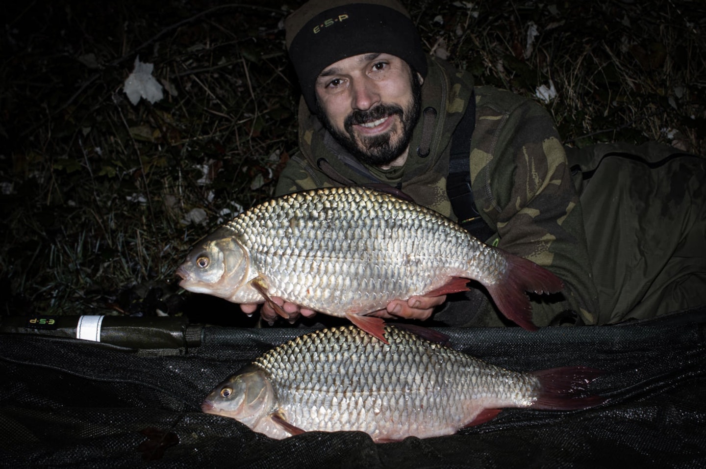 Redfins of 4lb 2oz and 3lb 14oz make up an historic brace