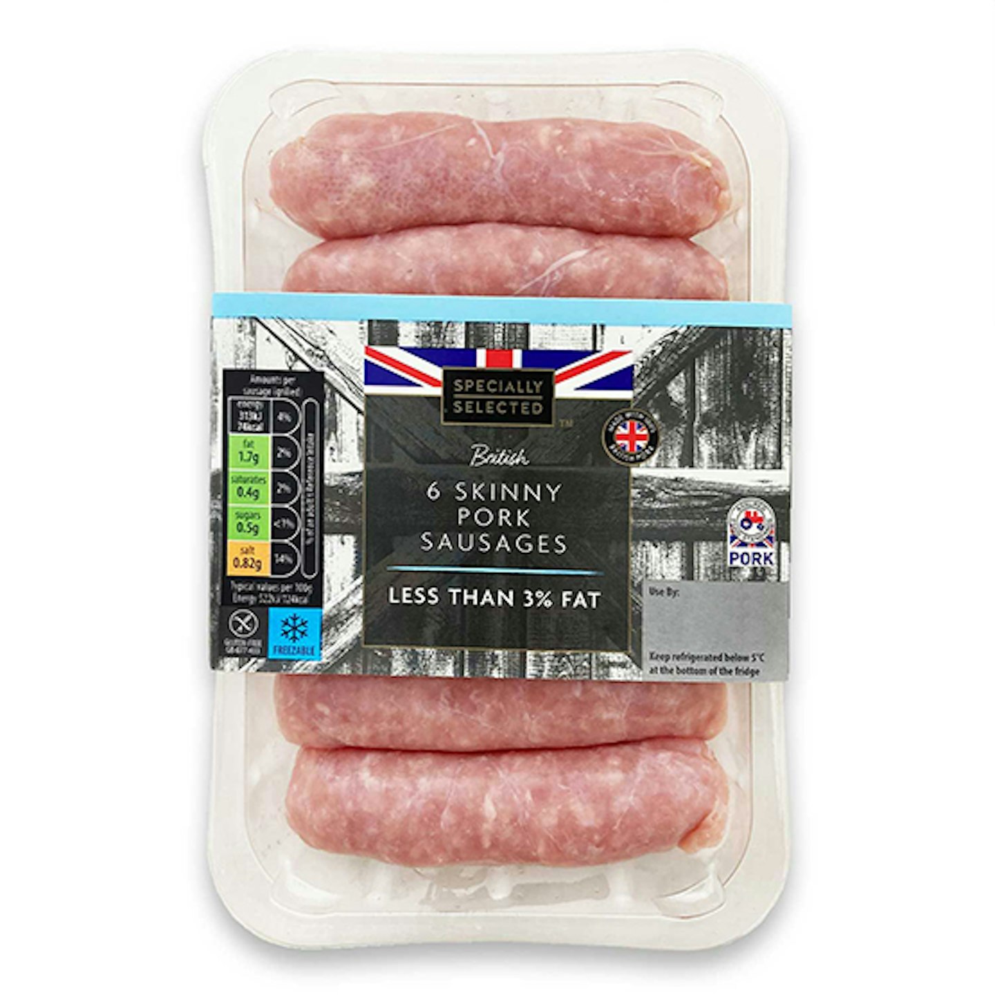 Specially Selected British 6 Skinny Pork Sausages