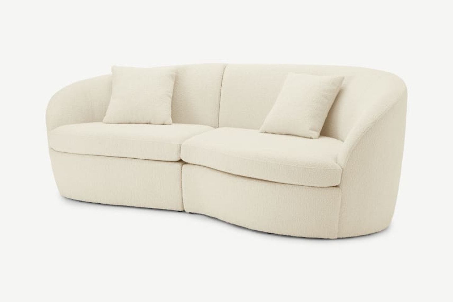 MADE, Reisa 3 Seater Sofa, Whitewash Boucle, £1,250