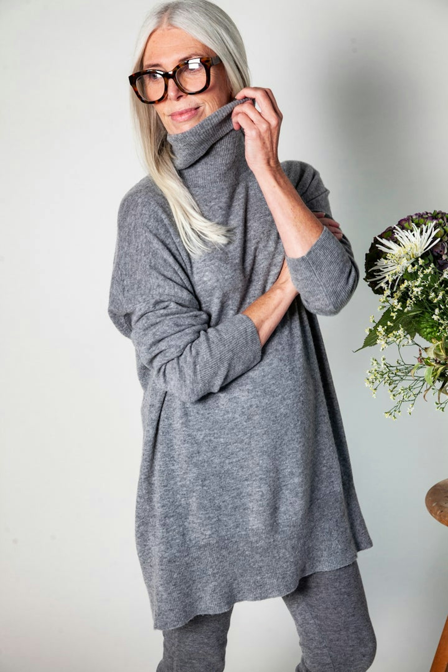 Wednesday – Scoop Studio, Grey Cashmere Jumper, £165