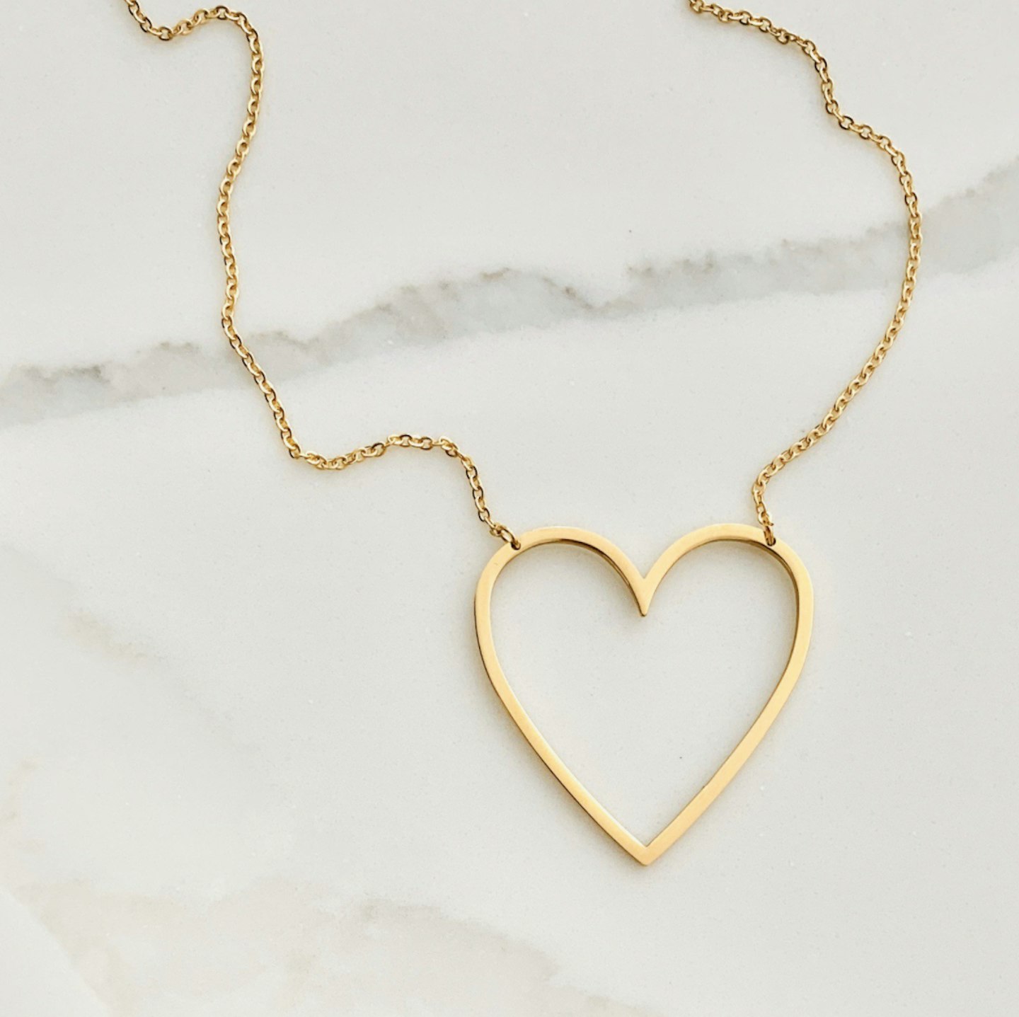 large heart necklace