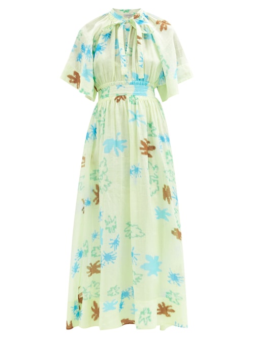 Lee Mathews, Emilia floral-print ramie-voile dress, £590