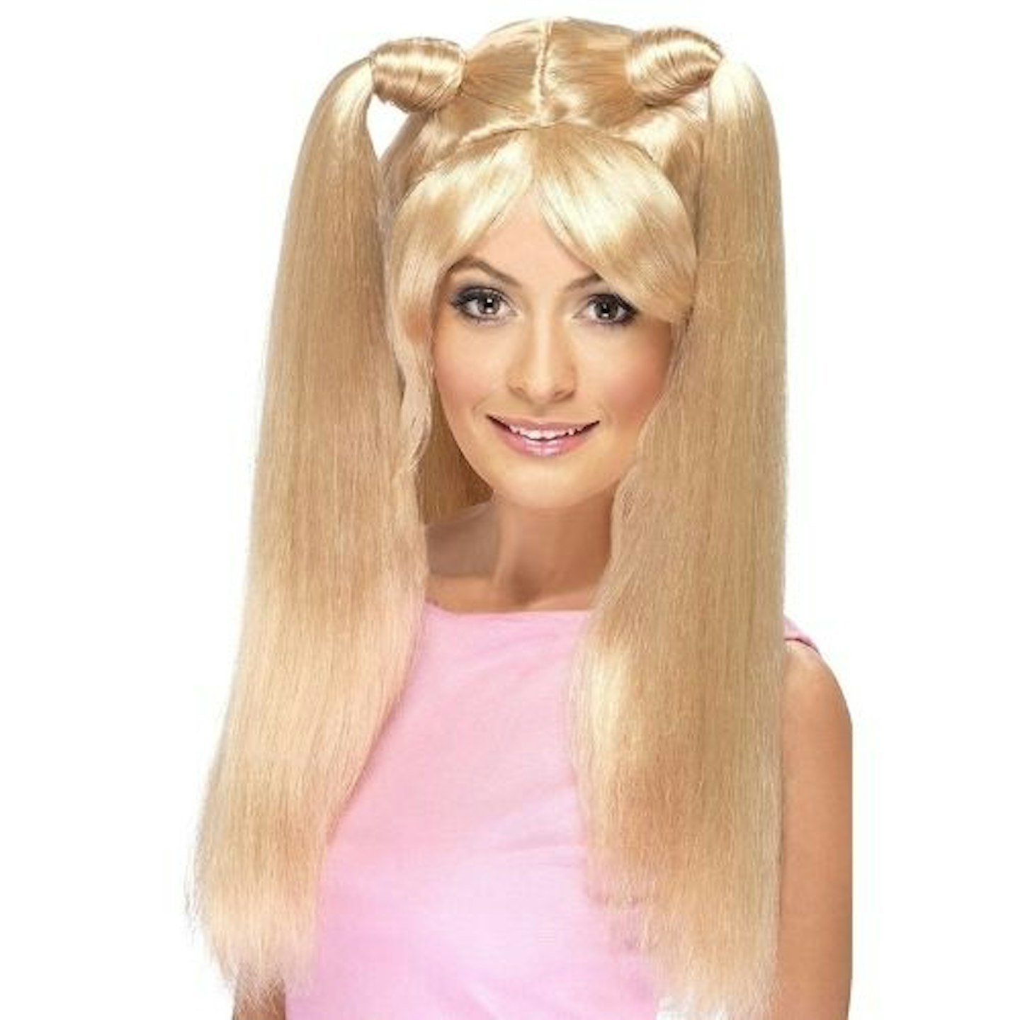 Smiffys Baby Power Blonde Wig with Pony Tails