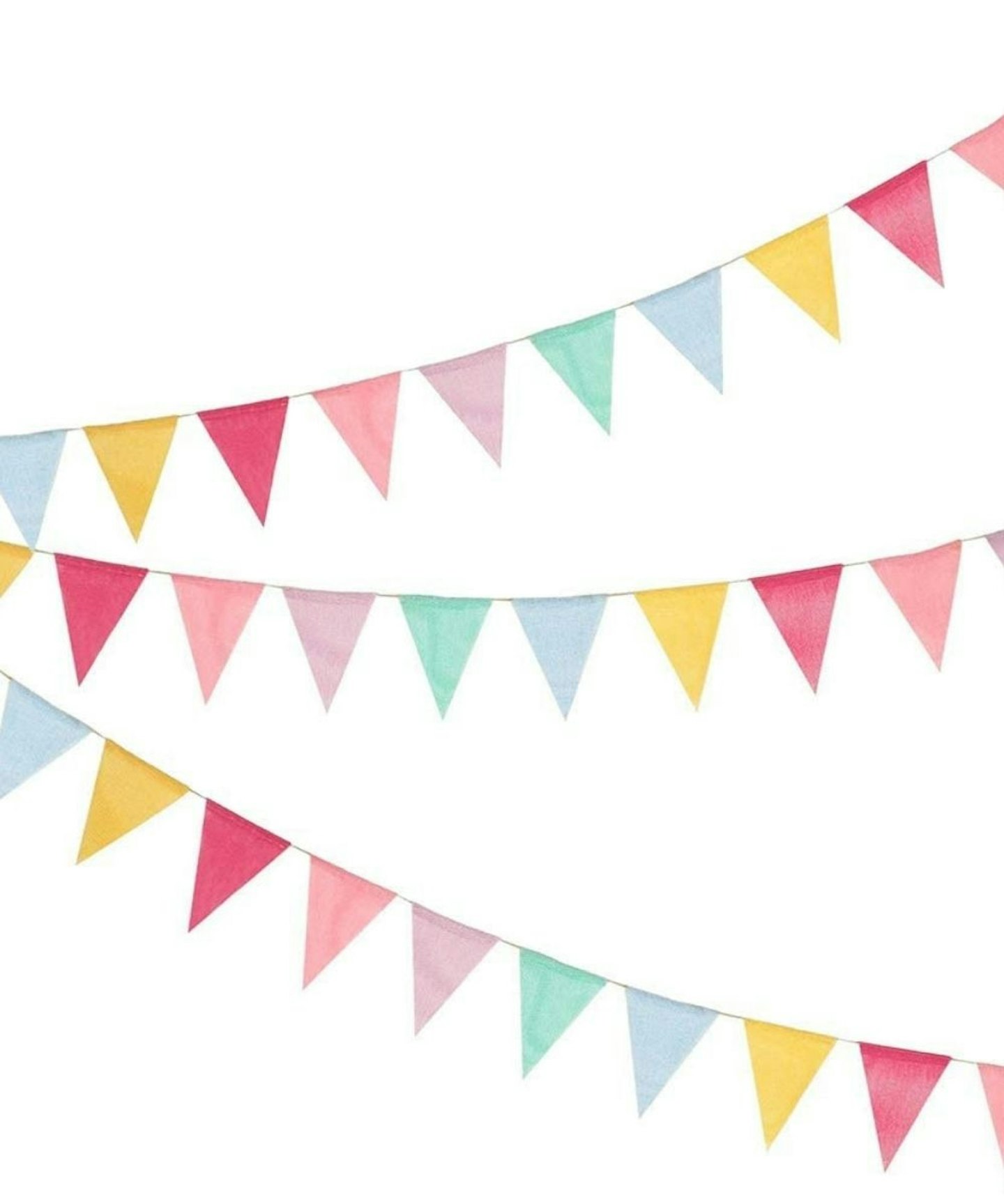 Multicolour Outdoor 27 Feet Bunting Banner