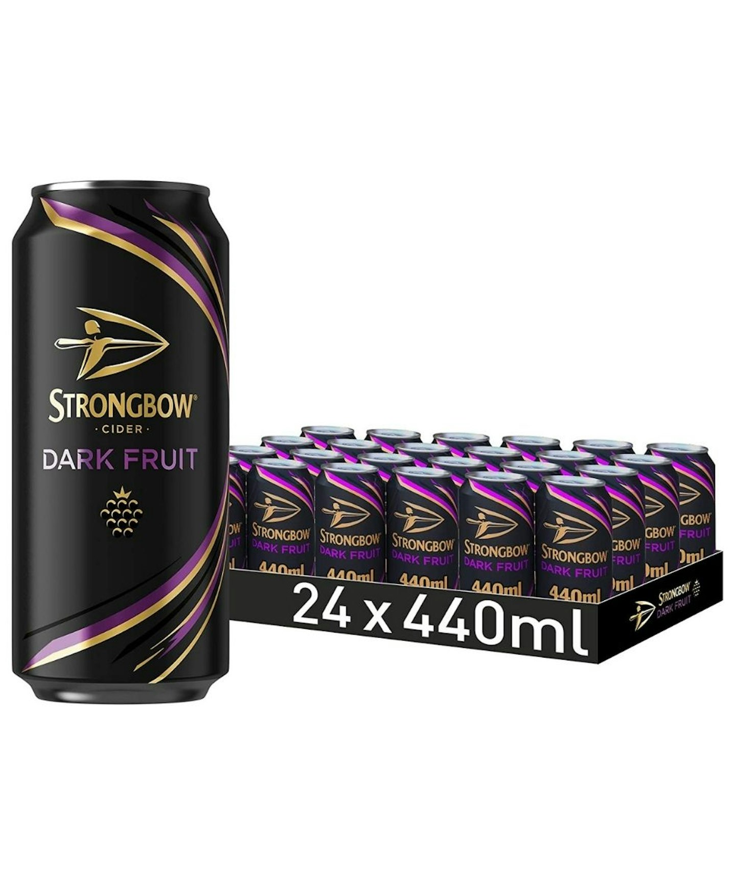 Strongbow Dark Fruit Cider Cans, 24 x 440 ml