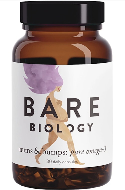 Bare Biology Mums & Bumps แคปซูลน้ำมันปลาโอเมก้า 3, 19 ปอนด์