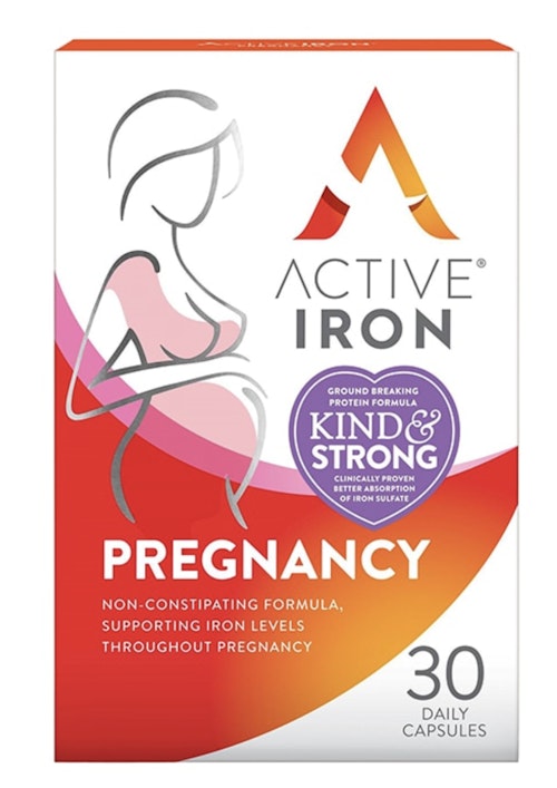 แคปซูลการตั้งครรภ์ Active Iron ราคา 15.99 ปอนด์