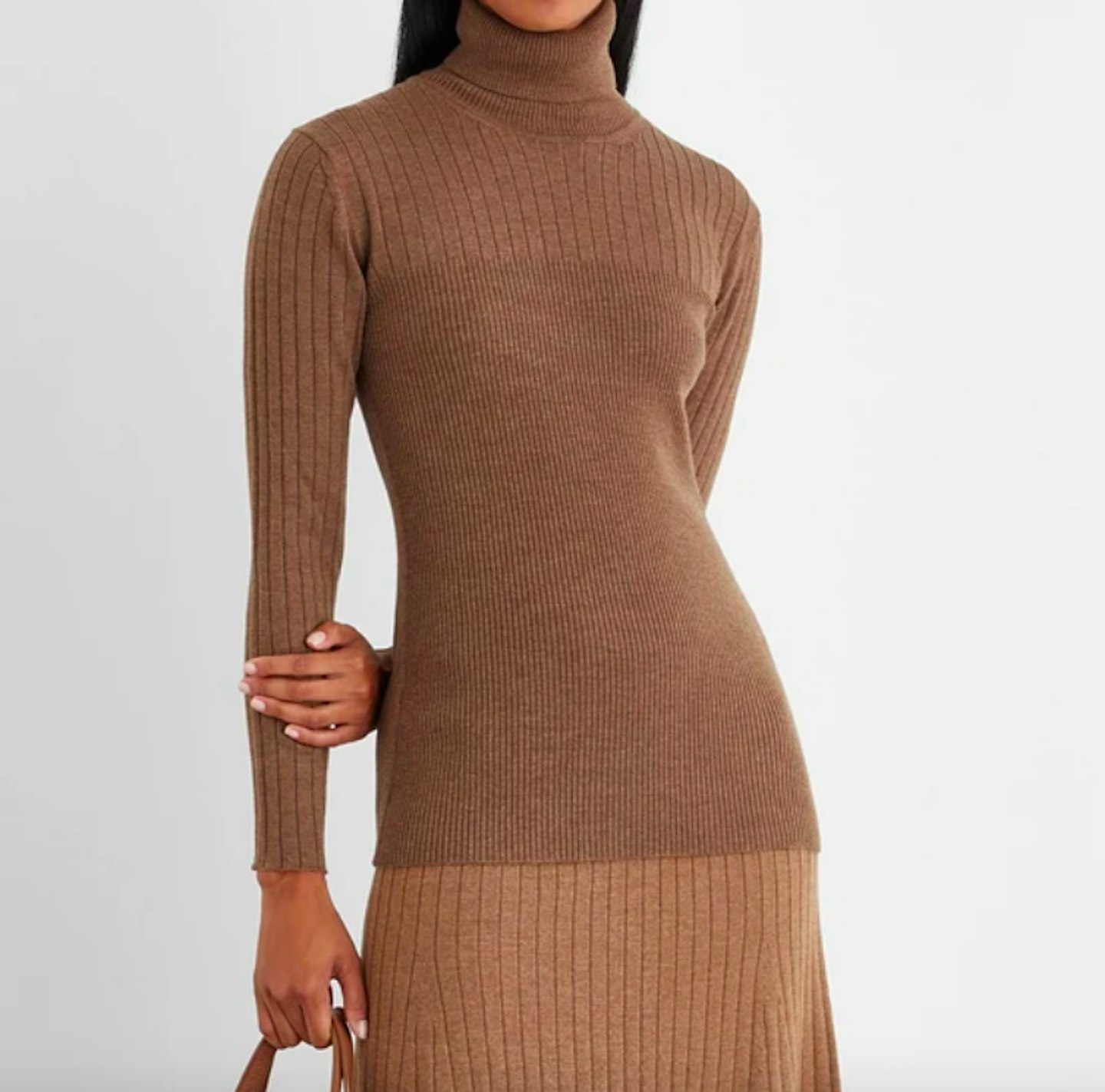 Iris & Ink, u00c9loise Ribbed Merino Wool-Blend Turtleneck Sweater, £145