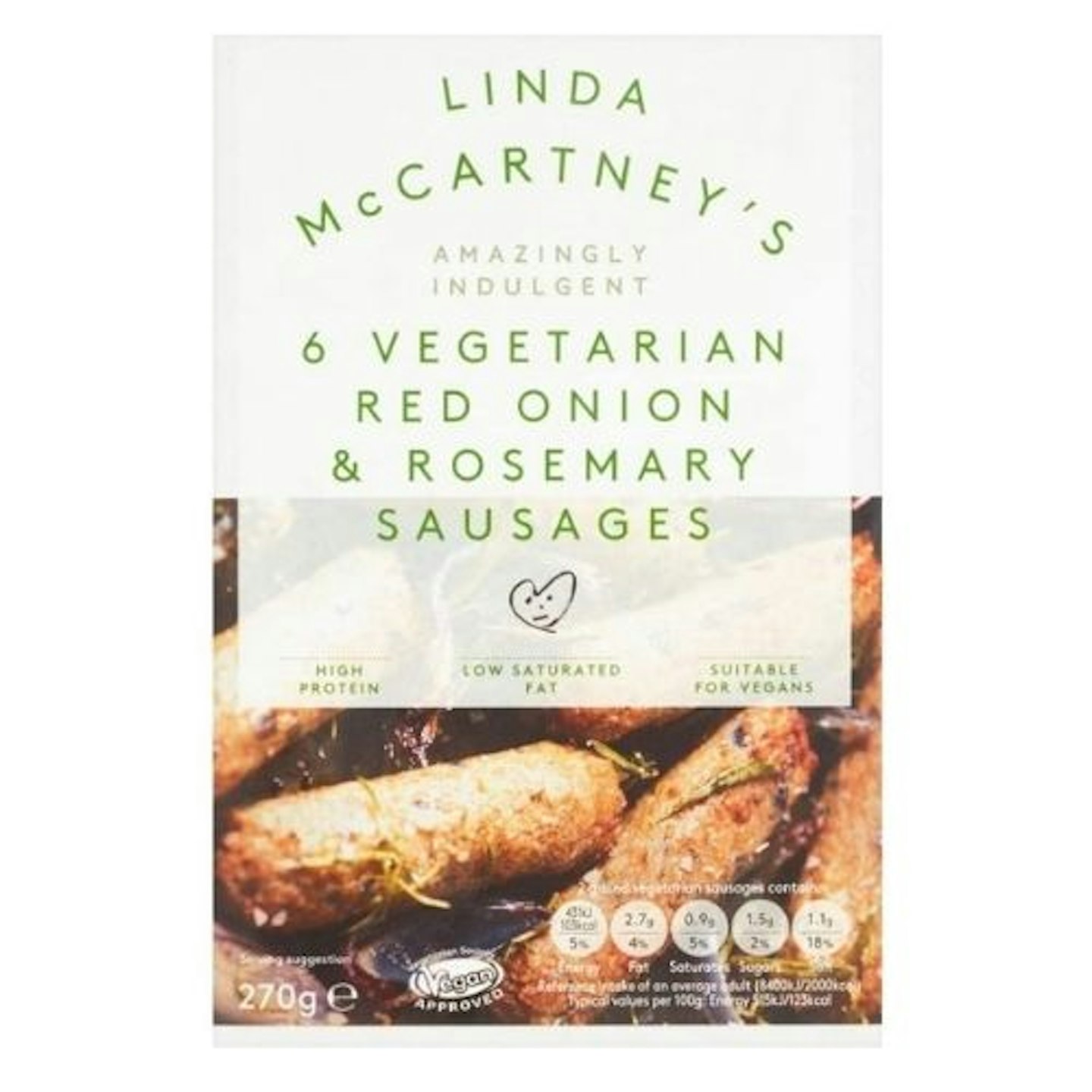 Linda McCartney's Vegetarian Red Onion & Rosemary Sausages