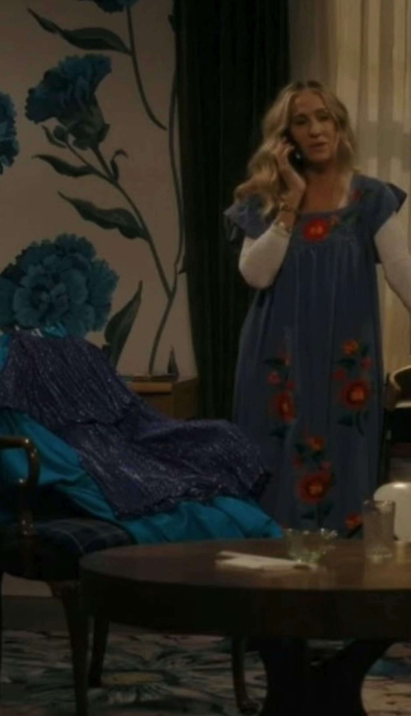 Blue Halston Dress from Sex and the City 2