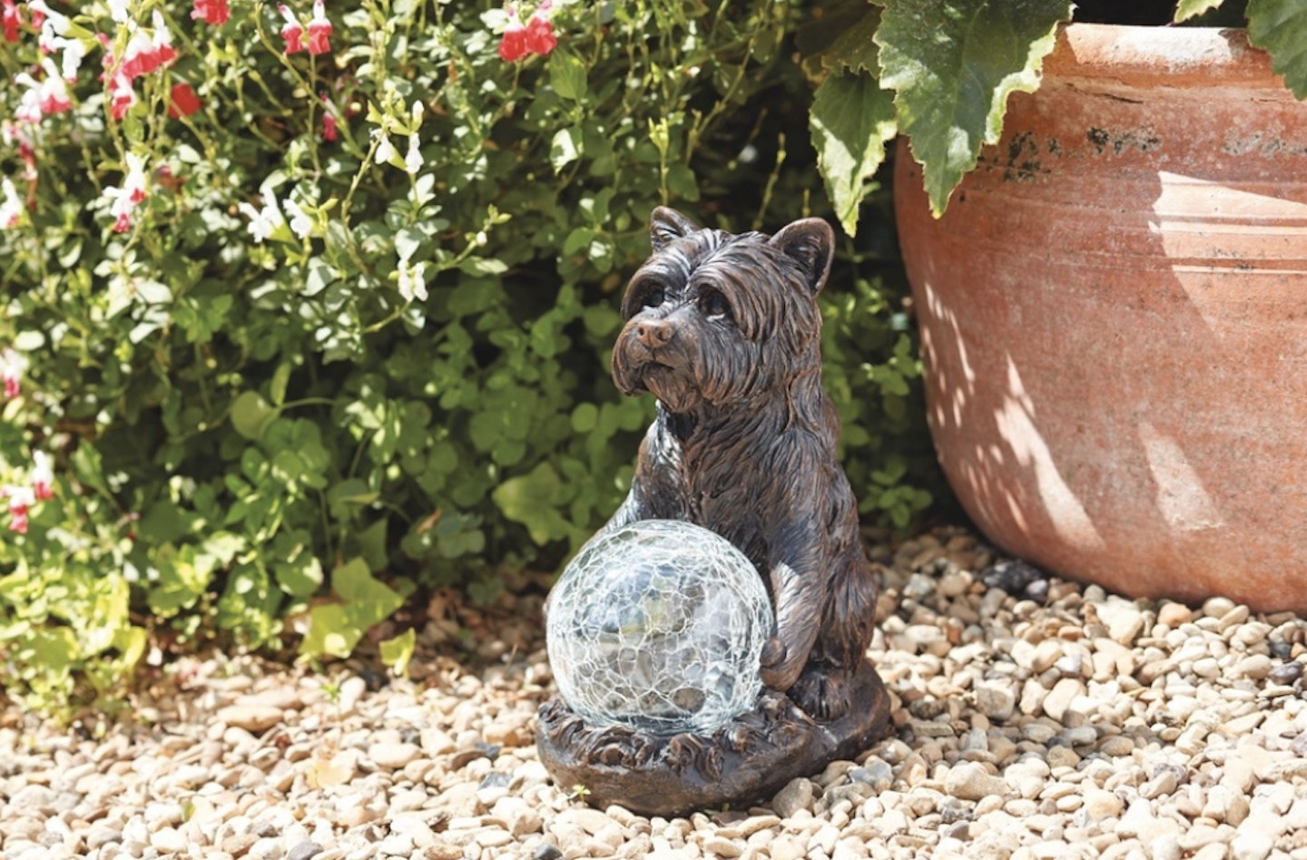 Solar Powered Mystic Dog Garden Ornament