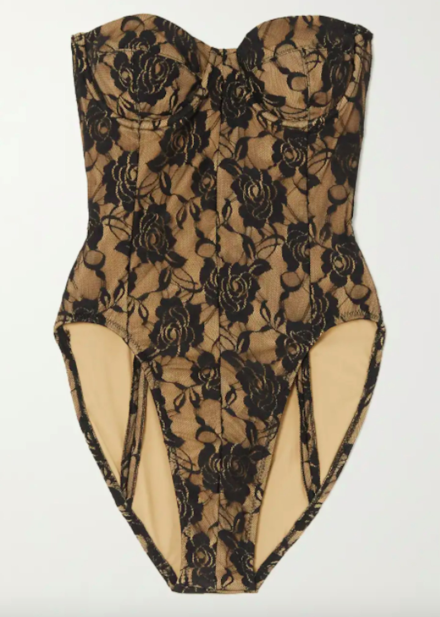 Norma Kamali, Underwired Lace Bodysuit, £280