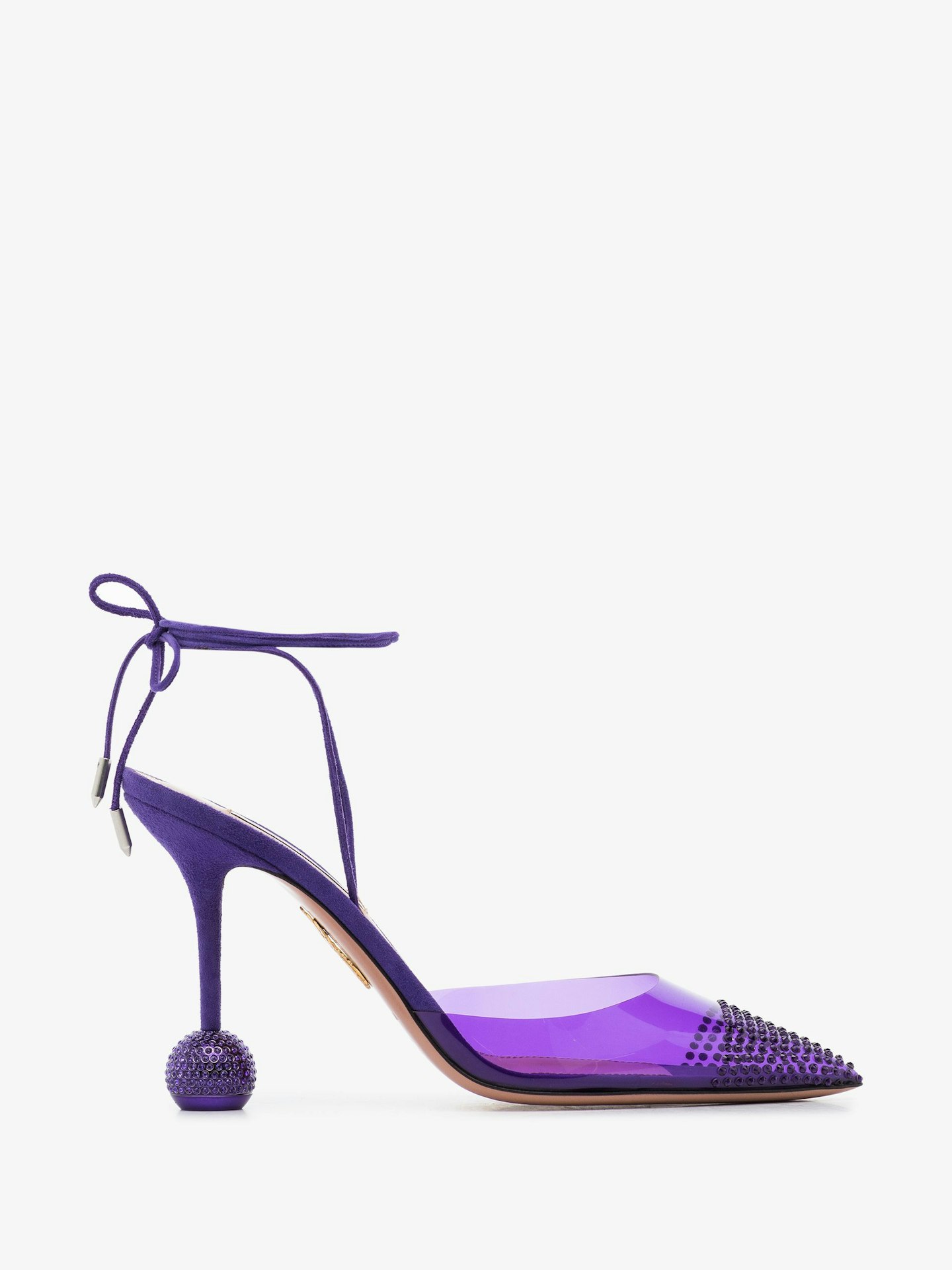 Aquazzura, Purple Nights 95 Suede Pumps, £885