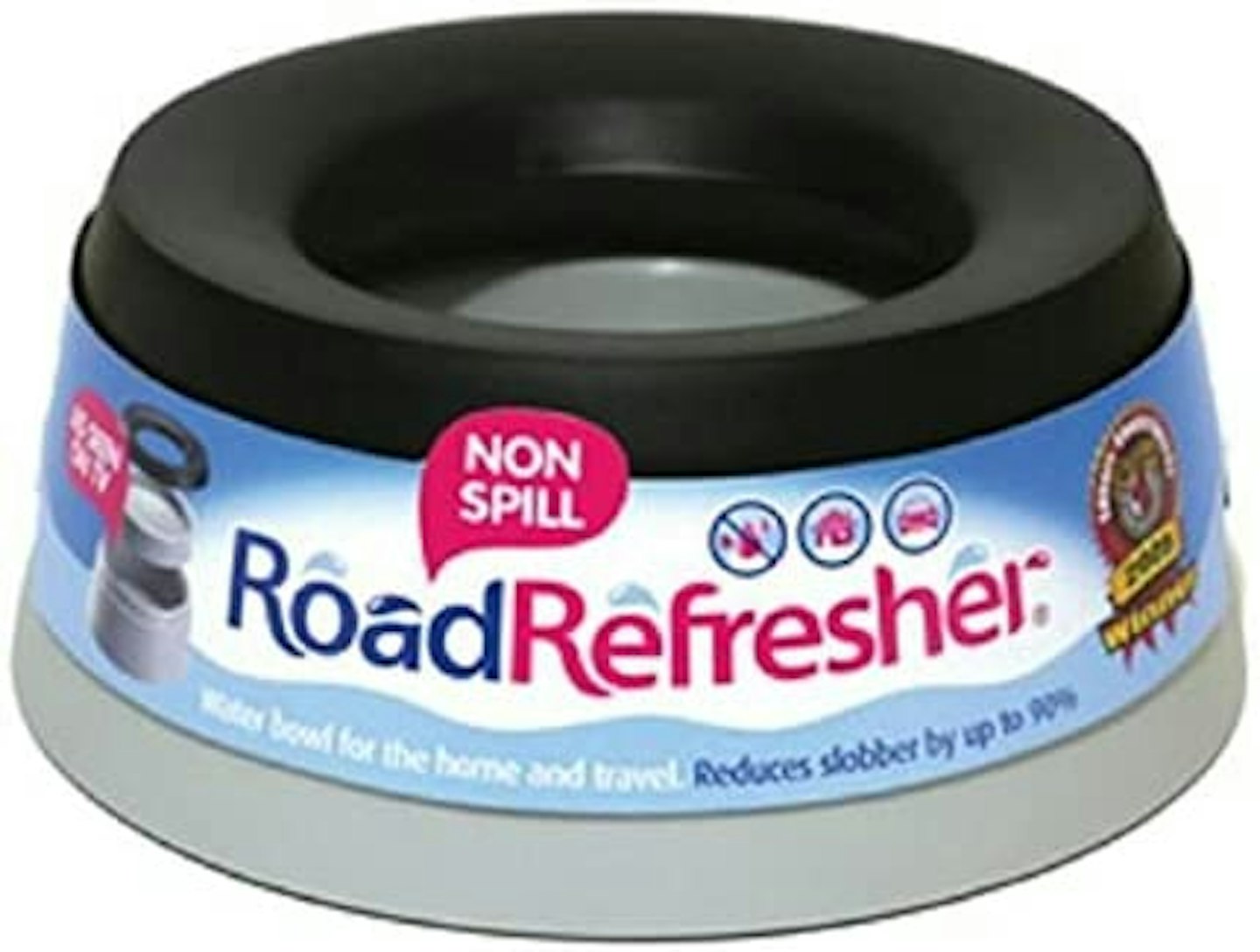 Road Refresher Non Spill Water Bowl Large Grey