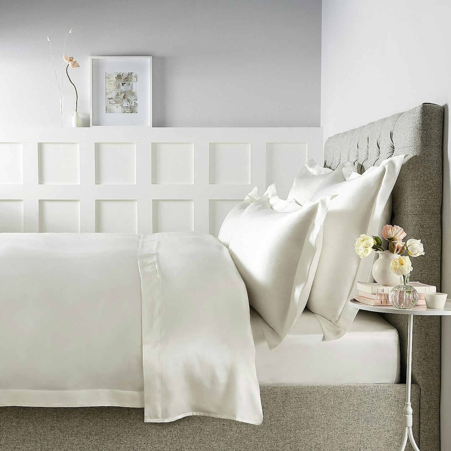 The White Company, Audley Pure Silk Bed Linen Collection, From £50
