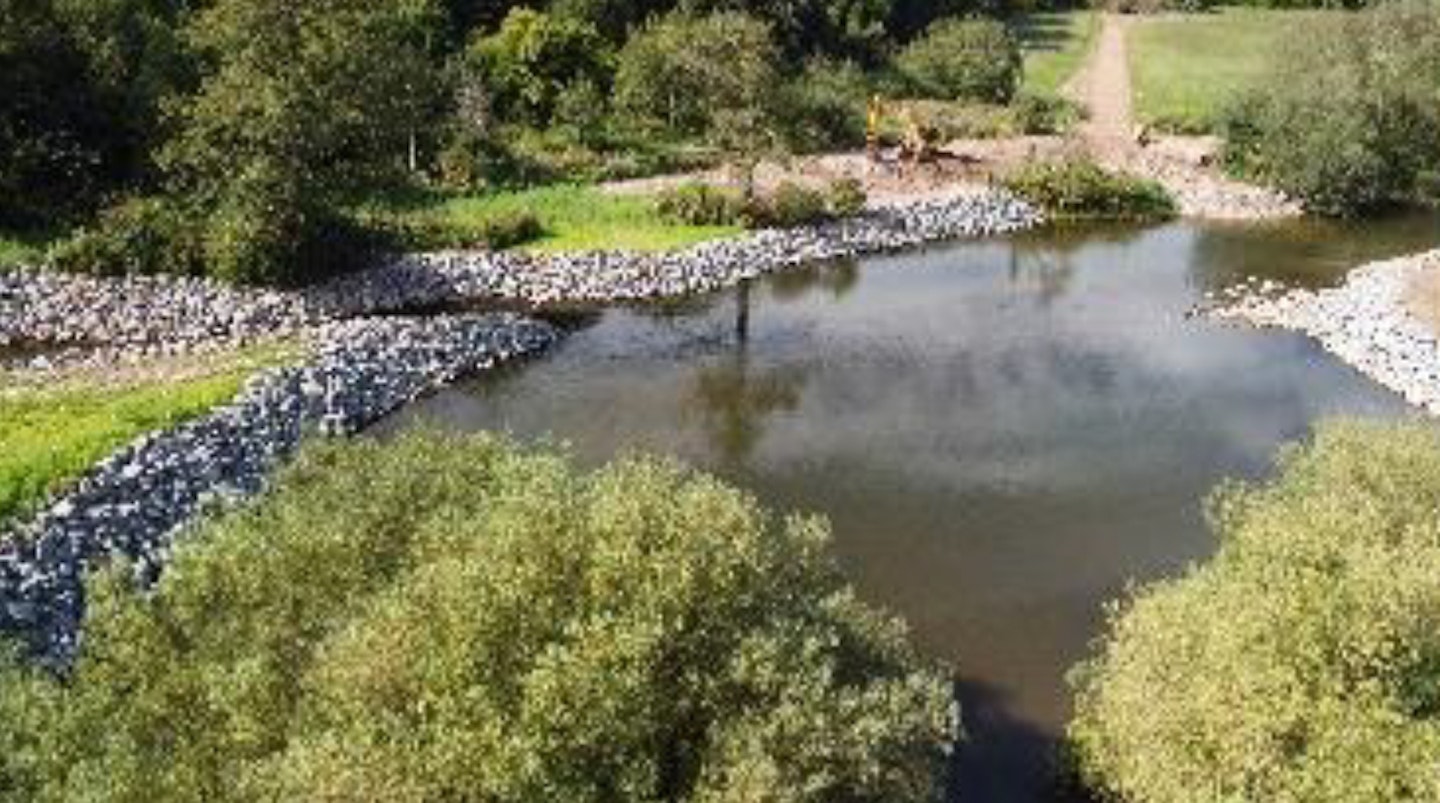 Dovecliff weir removal enables fish to move freely