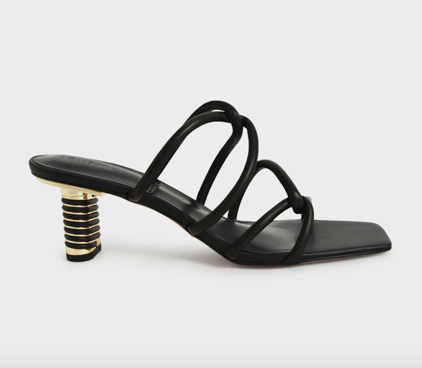 Charles & Keith, Leather Tubular Strap-Heeled Sandals, £89